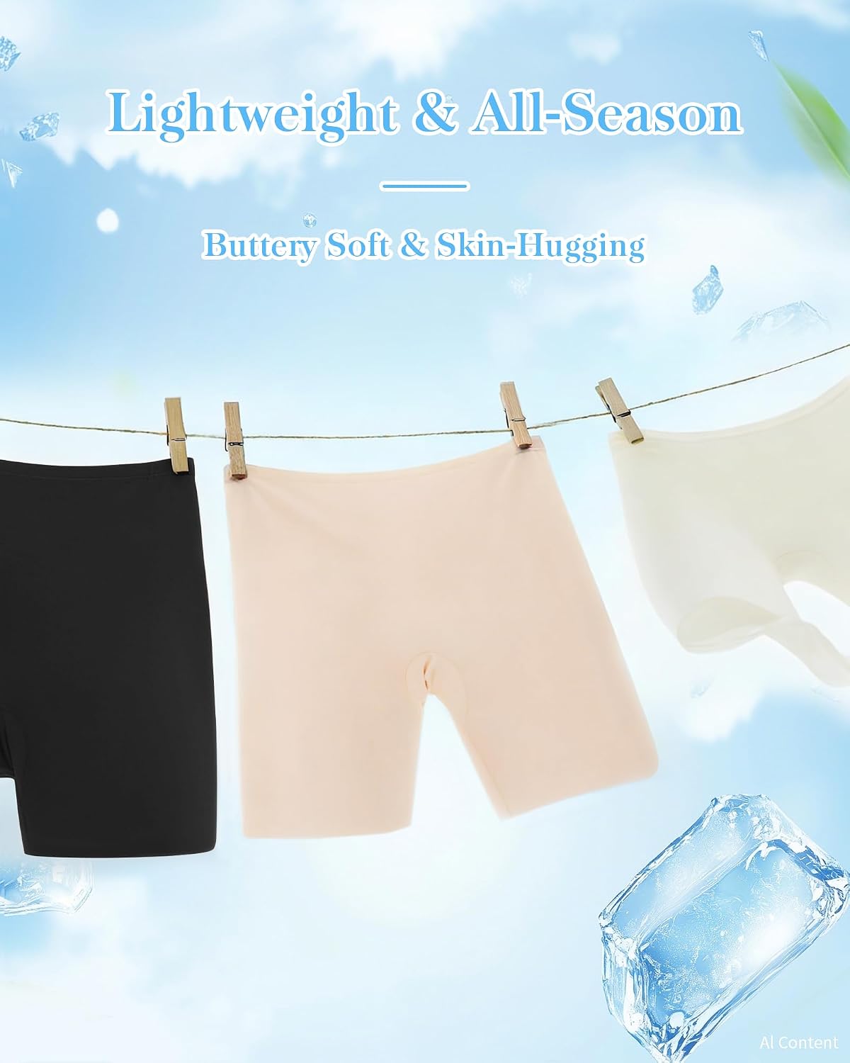 DailyCity Seamless Cooling Slip Shorts for Women — image 4