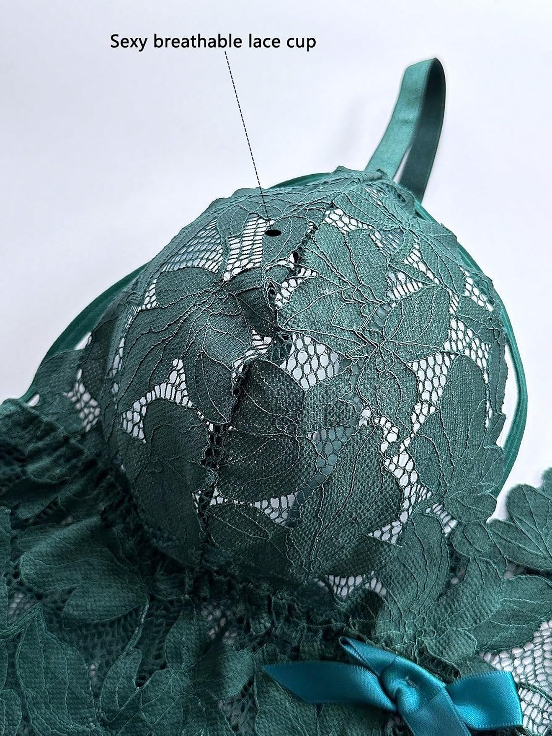 ZGQNBELLE Plus Size Floral Lace Lingerie Set — image 8