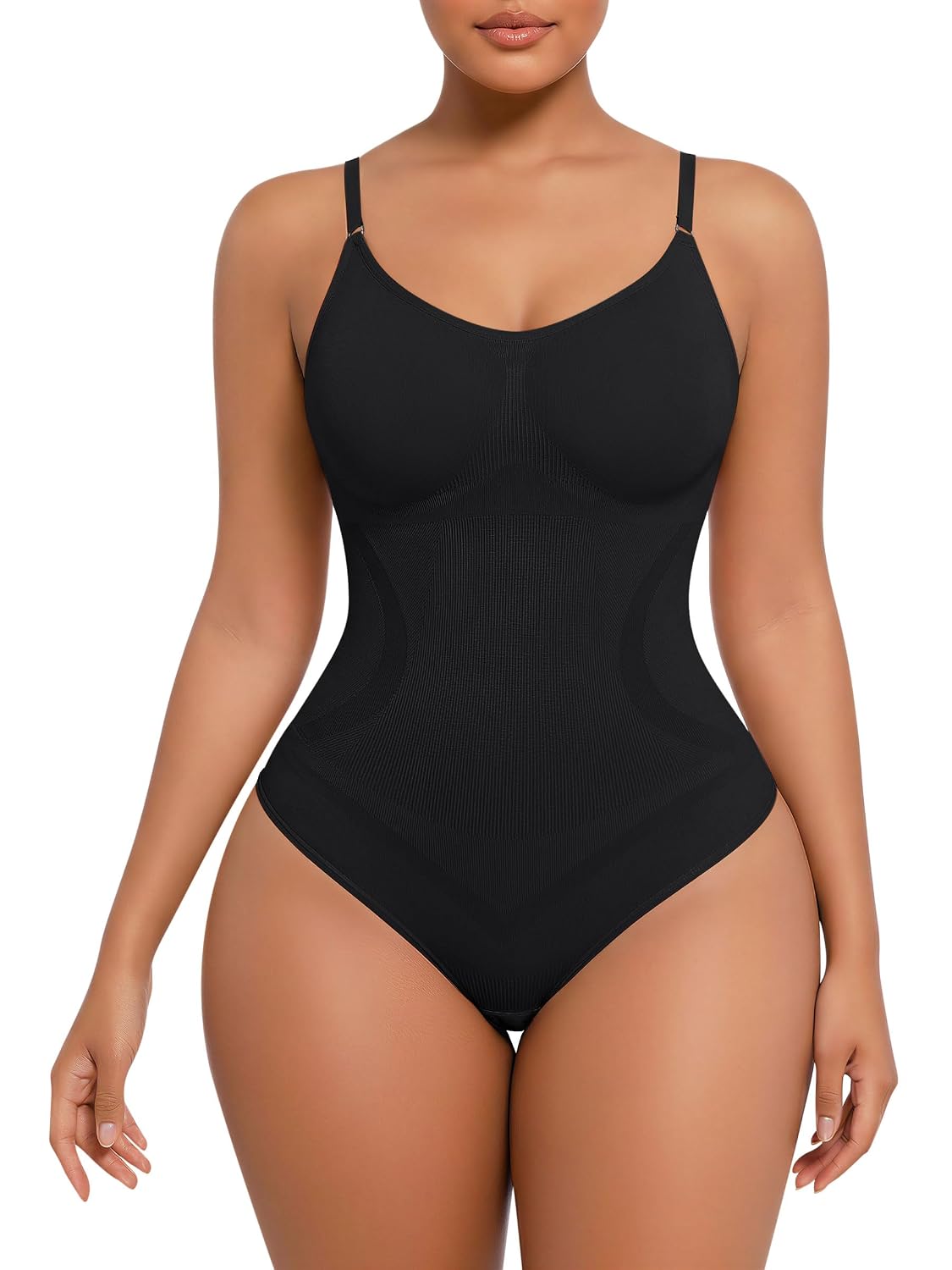 POSESHE Seamless Shapewear Bodysuit Tummy Control