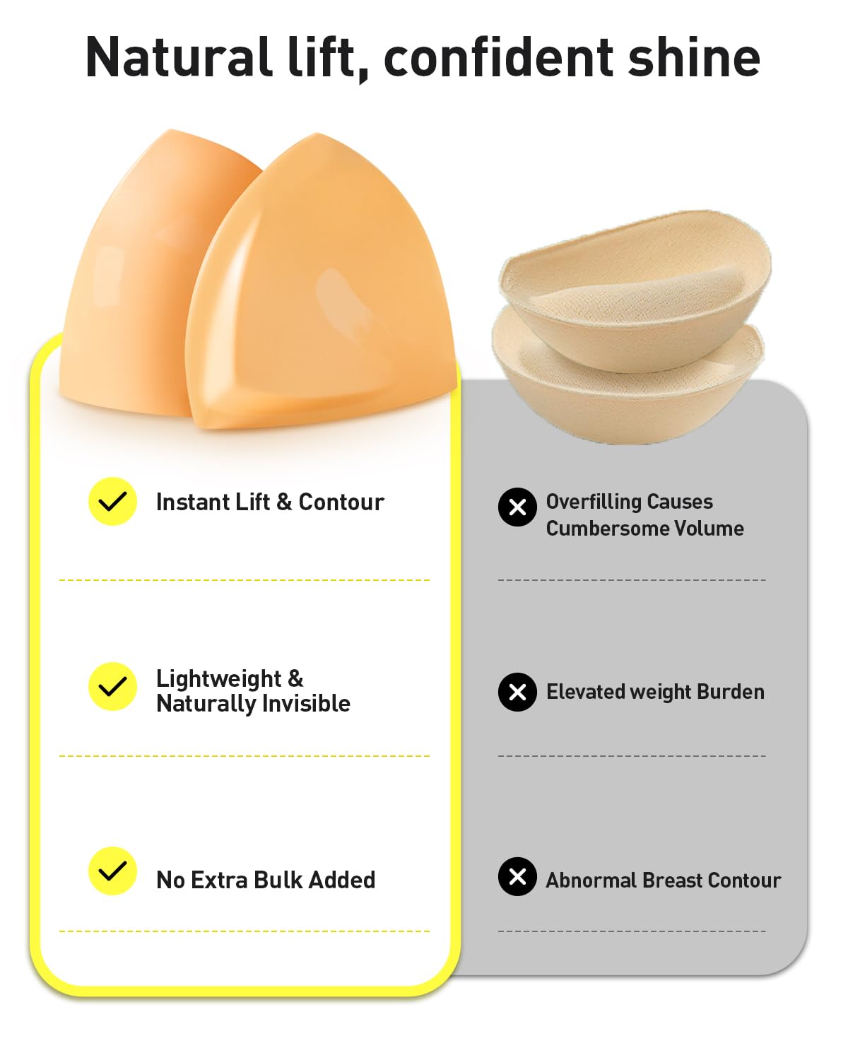 Niidor Double Sided Sticky Bra Inserts for D+ — image 8