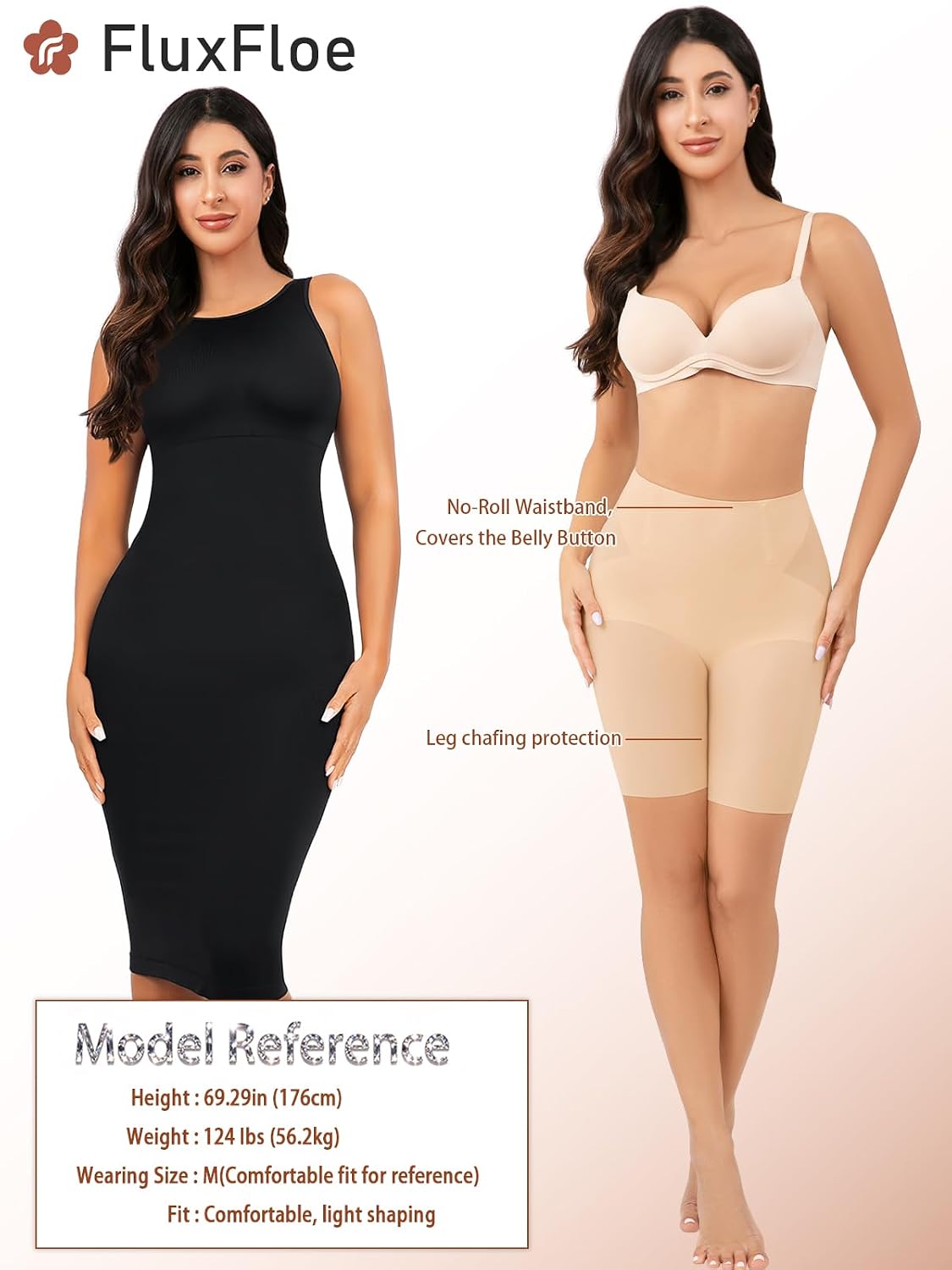 FluxFloe Seamless Mid-Waist Shapewear Shorts — image 5