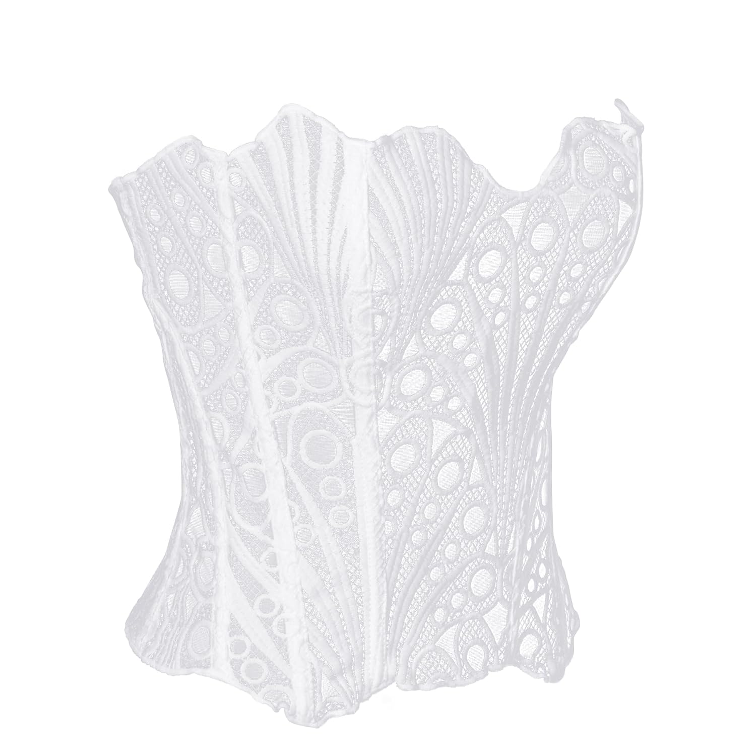 ohmydear Floral Lace-up Corset Bustier Top — image 5