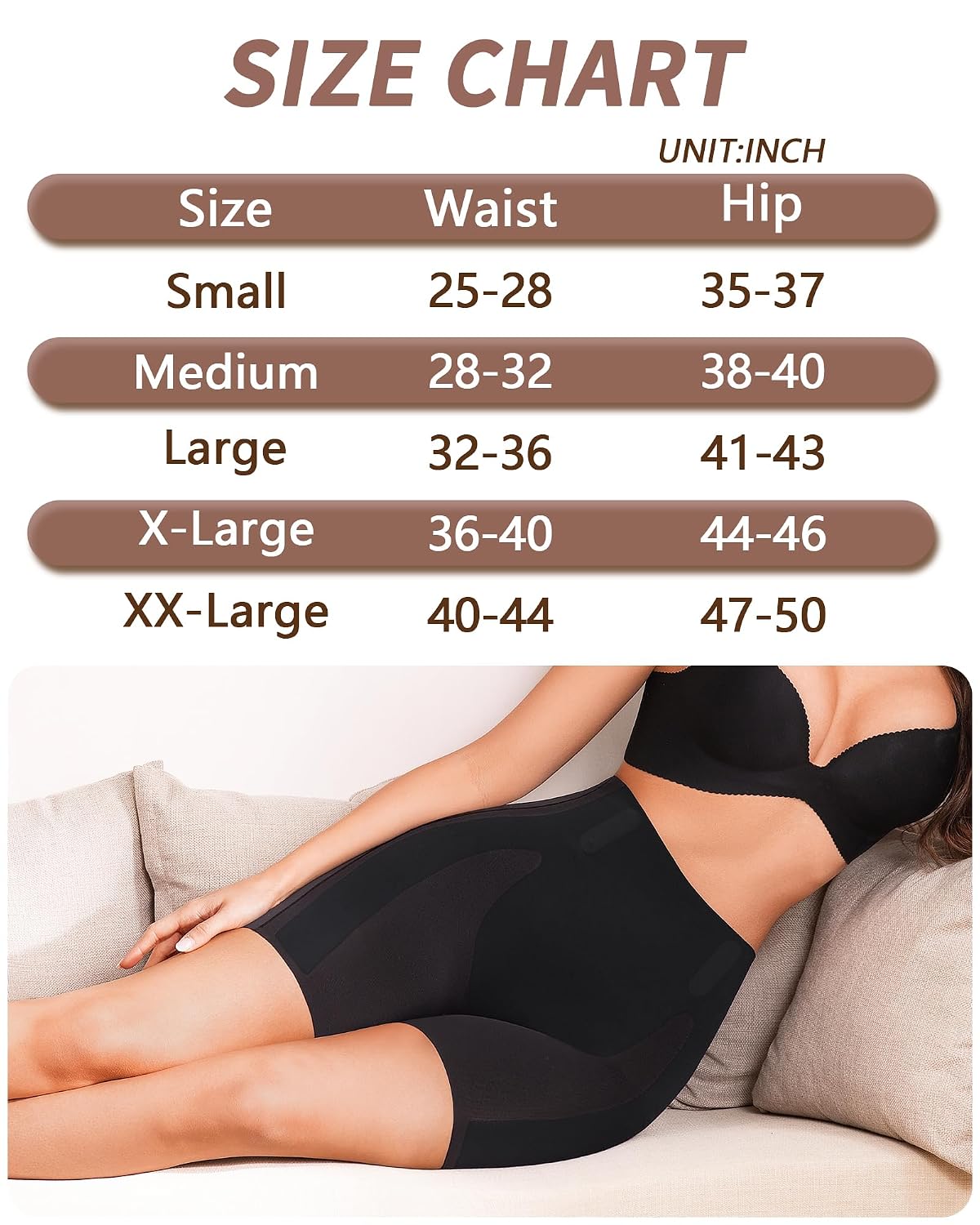 IROCUE High Waisted Tummy Control Shapewear Shorts — image 7