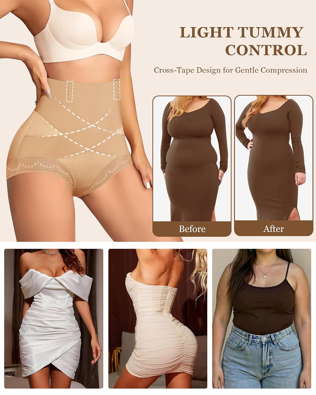 MEIYATING High Waisted Tummy Control Panties — image 2
