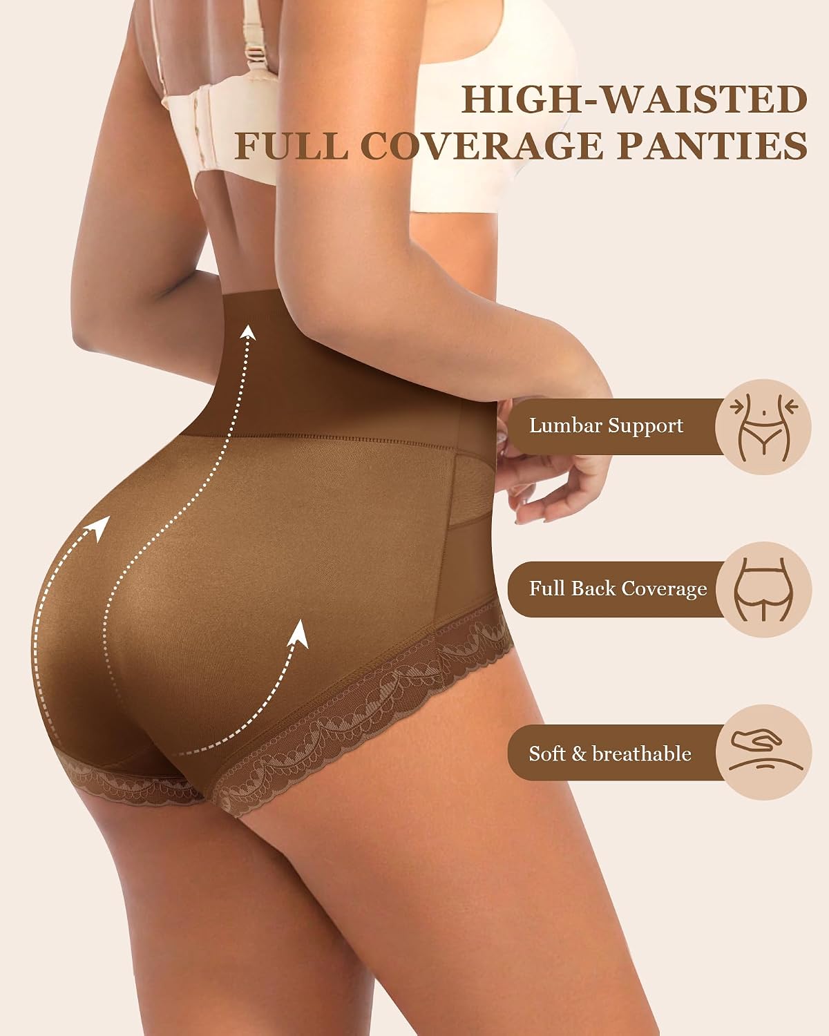 MEIYATING High Waisted Tummy Control Panties — image 3
