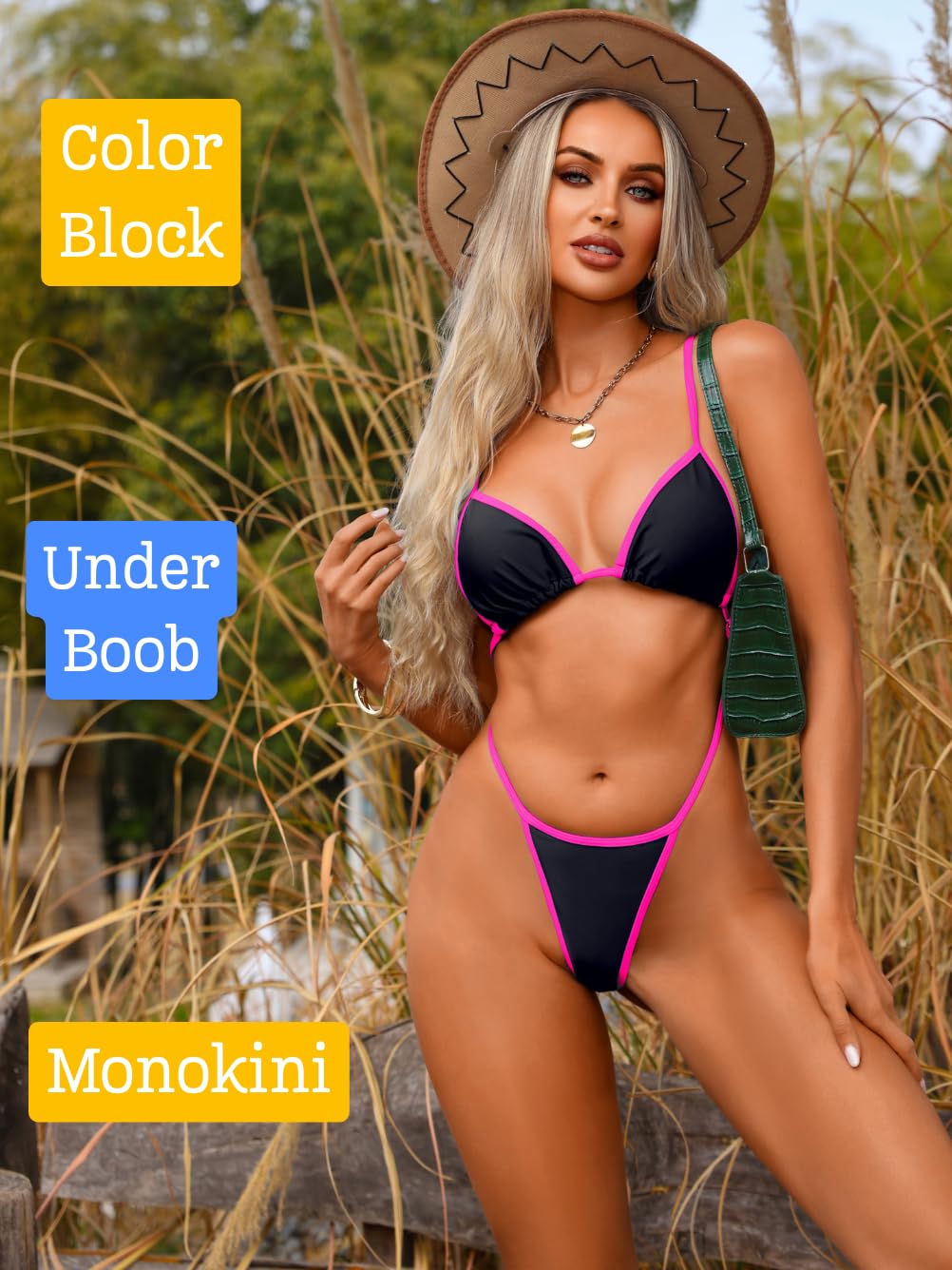 Women's Underboob Slingshot Monokini Swimsuit — image 6