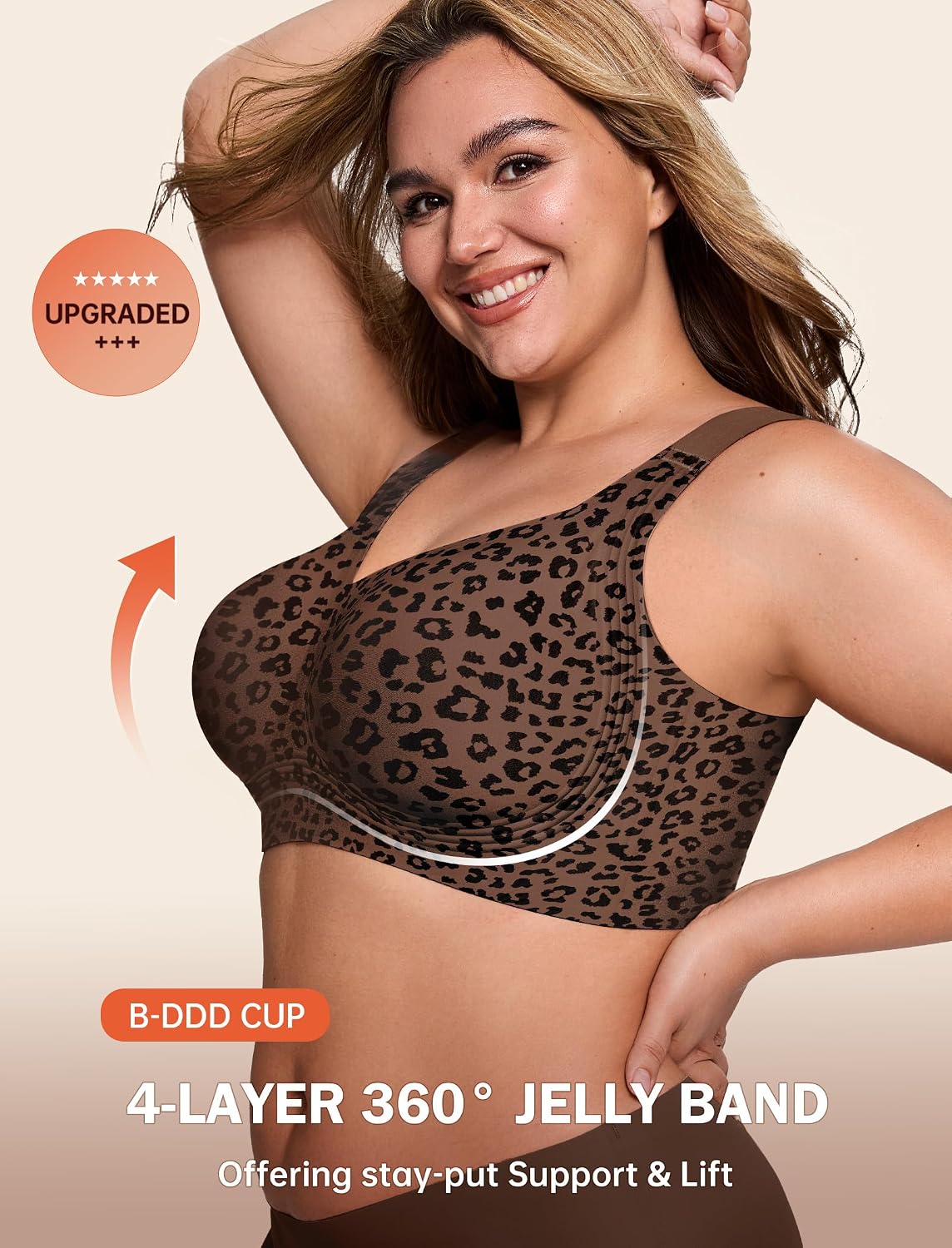 LetsJoli Plus Size Wirefree Push-Up Bra — image 3