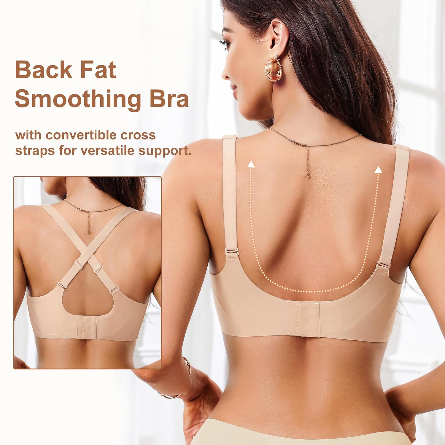 ULTREAGLE Women's Wireless Seamless Jelly Push Up Bra — image 4