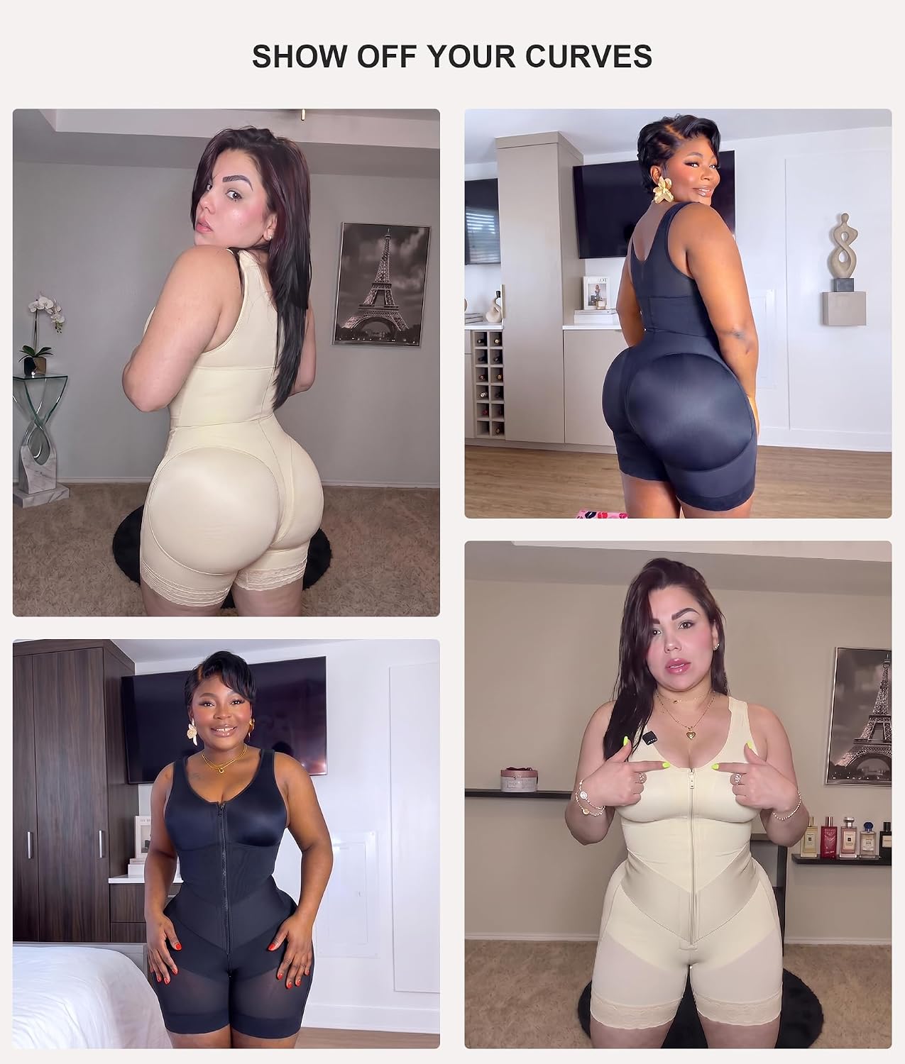 SHAPERX V-Shaped Fajas Colombianas Tummy Control Body Shaper — image 6