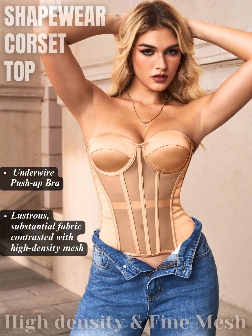 Kaei&Shi Strapless Corset Bustier with Underwire — image 2