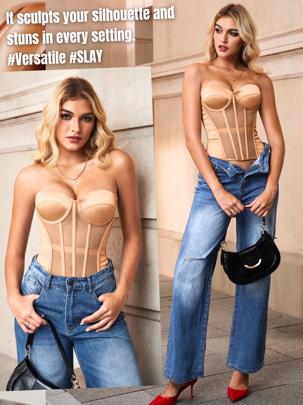 Kaei&Shi Strapless Corset Bustier with Underwire — image 4