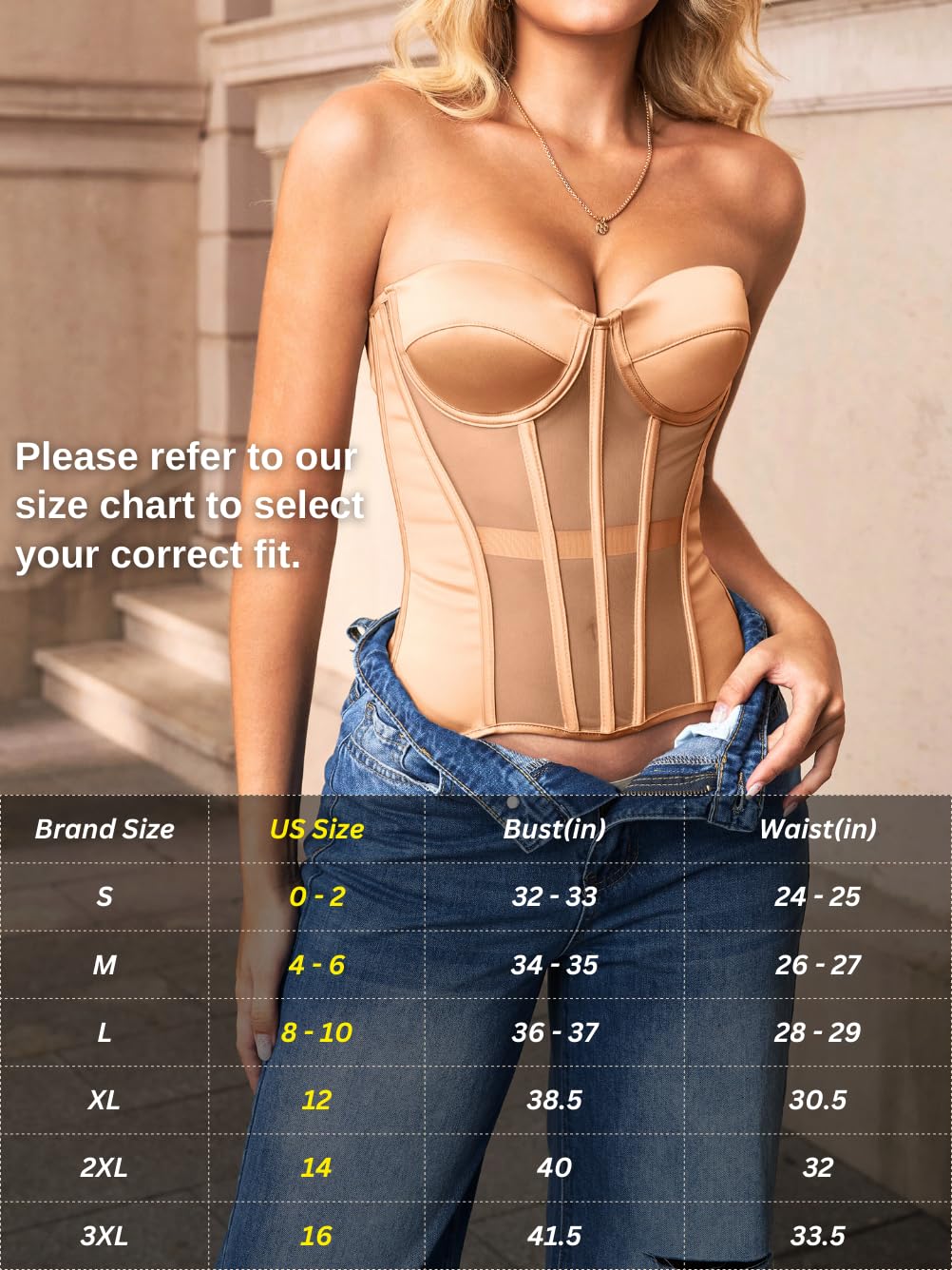 Kaei&Shi Strapless Corset Bustier with Underwire — image 6
