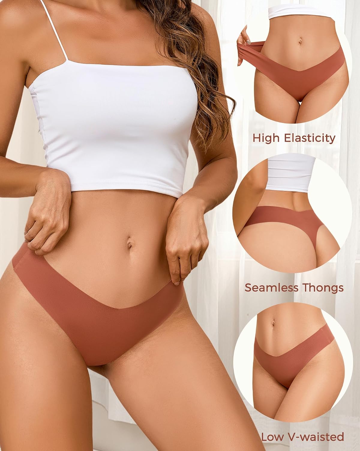 Take Talk 9-Pack Seamless Thong Panties — image 3