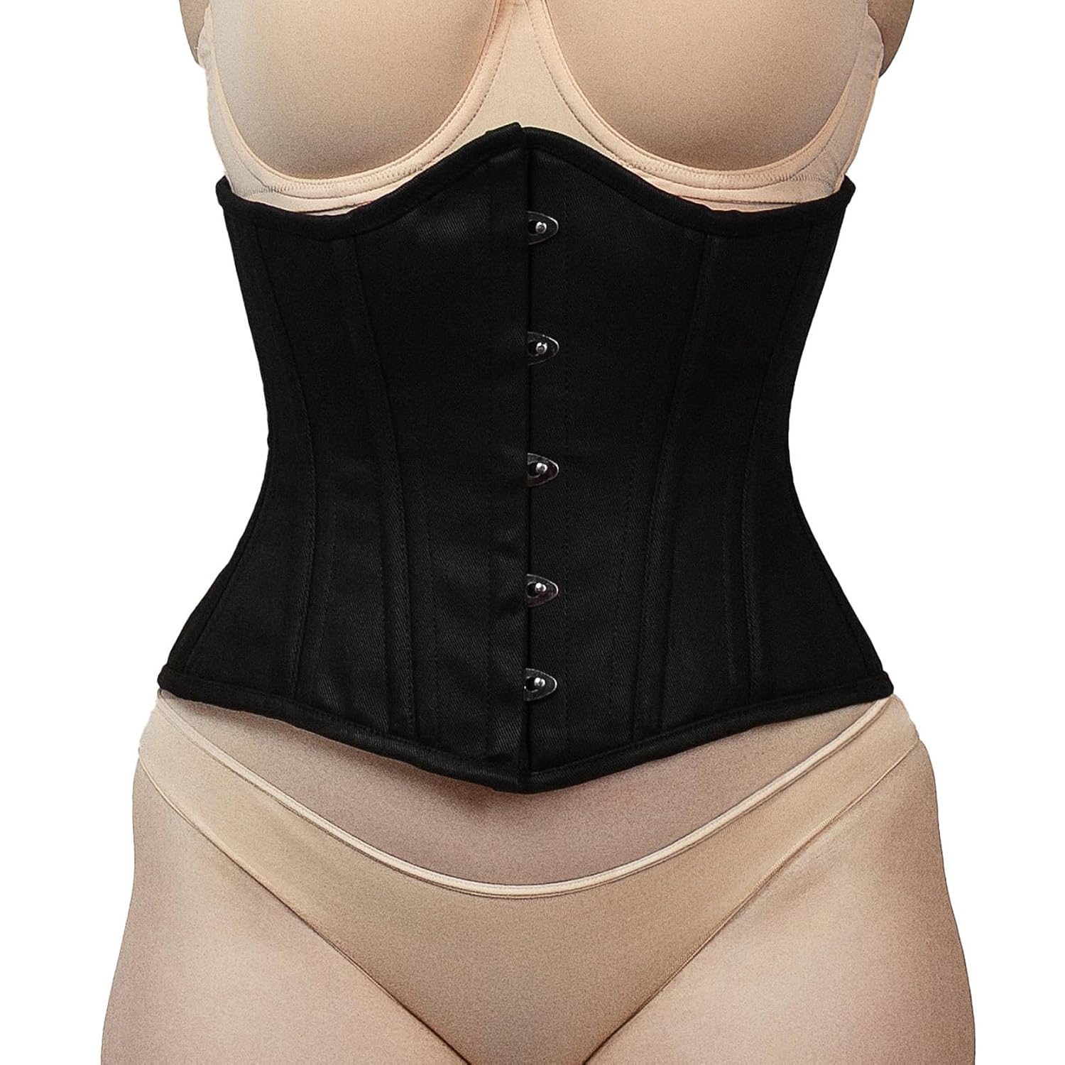 Corsets Island Double Steel Boned Cotton Underbust Corset