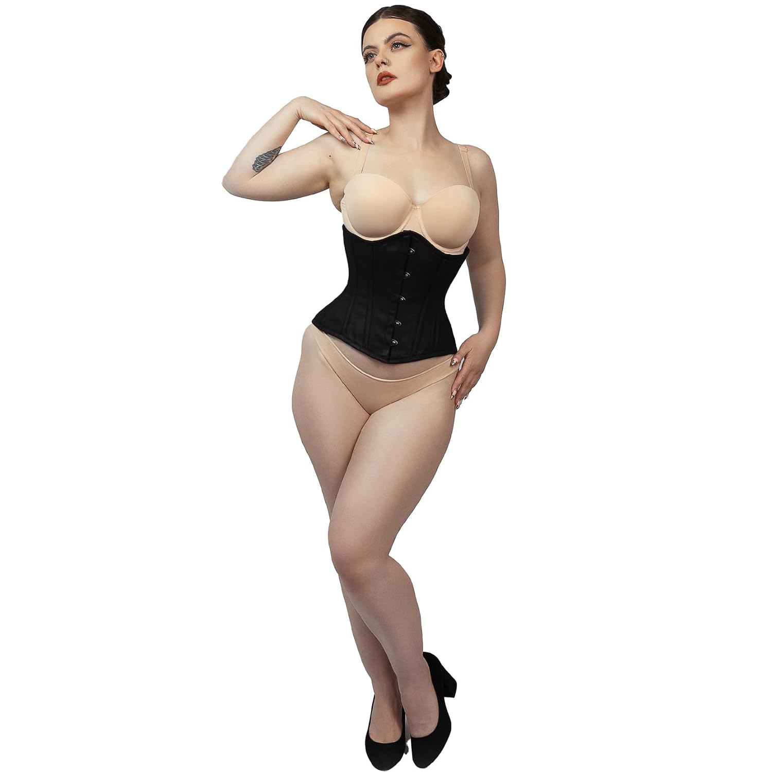 Corsets Island Double Steel Boned Cotton Underbust Corset — image 3