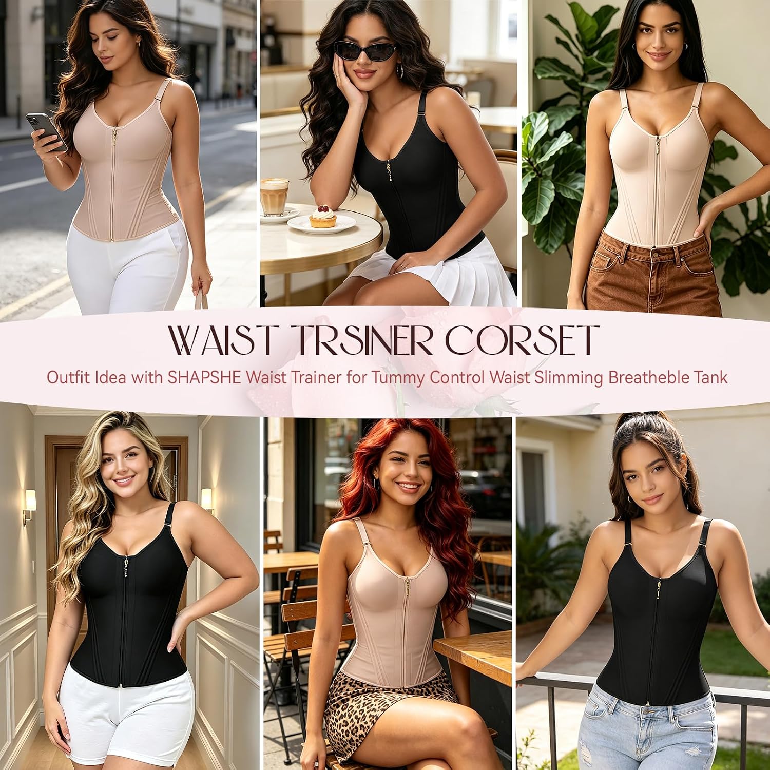 SHAPSHE Breathable Steel Boned Waist Trainer — image 6