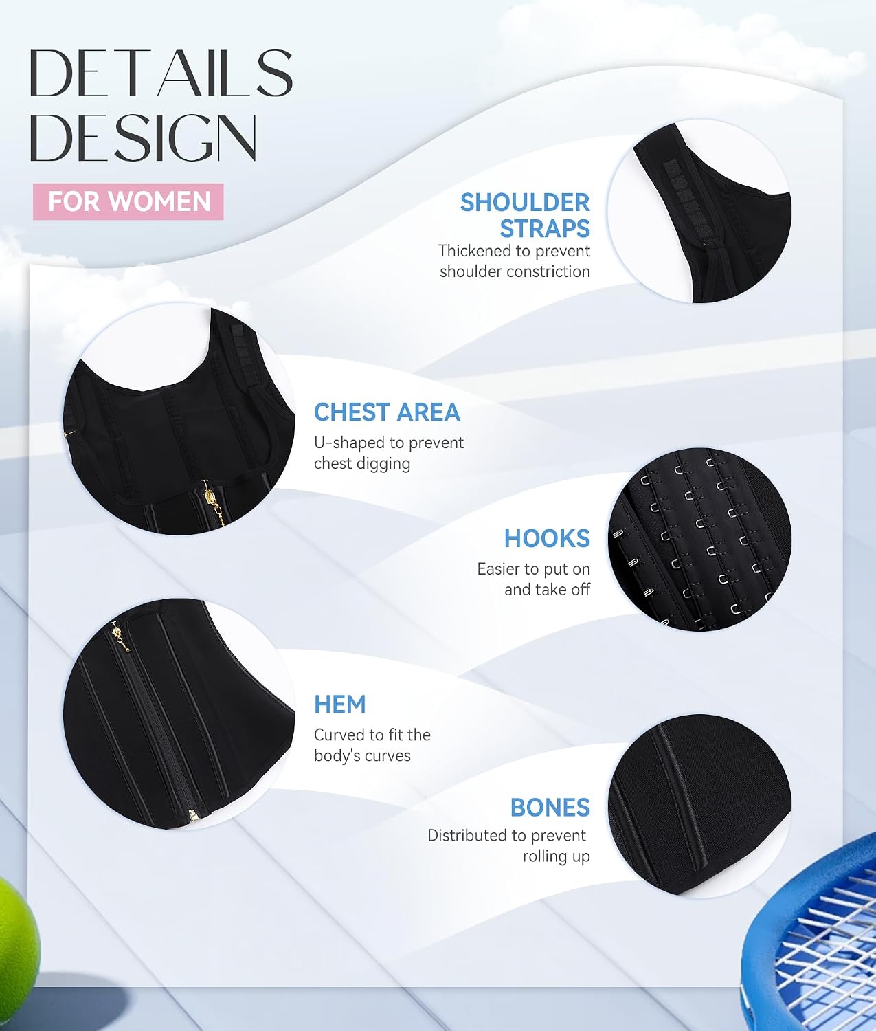 SHAPSHE Waist Trainer with Adjustable Straps — image 7