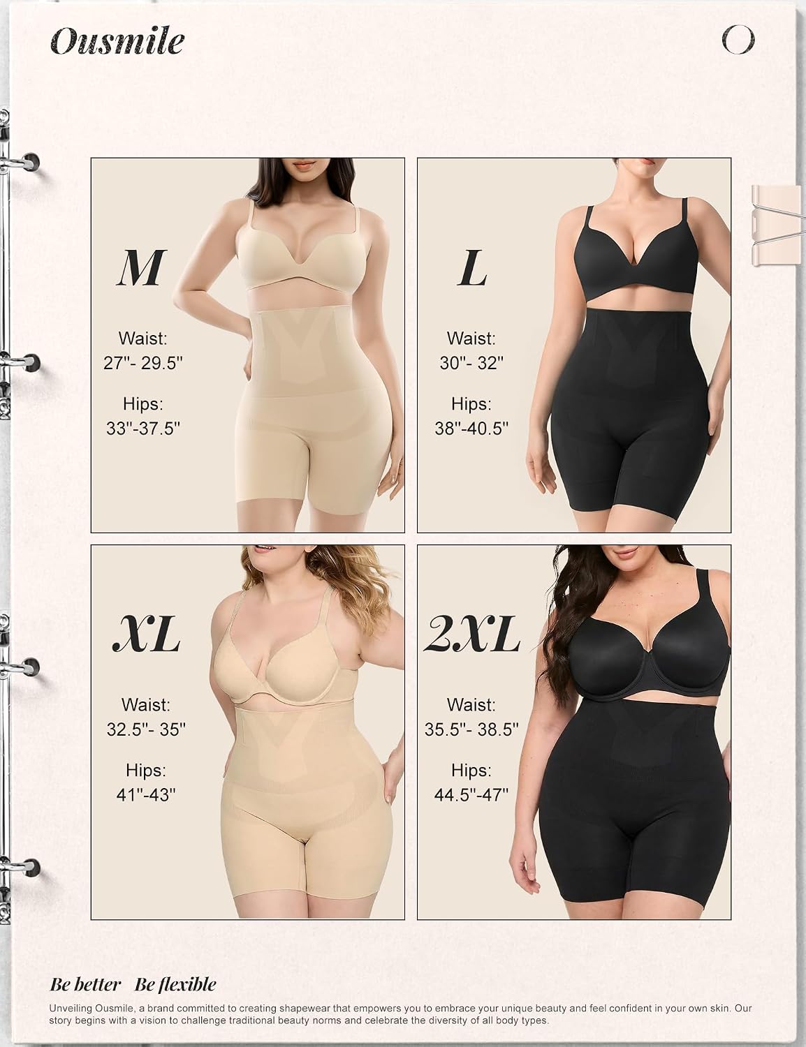 Ousmile High Waist Tummy Control Shapewear Shorts — image 6