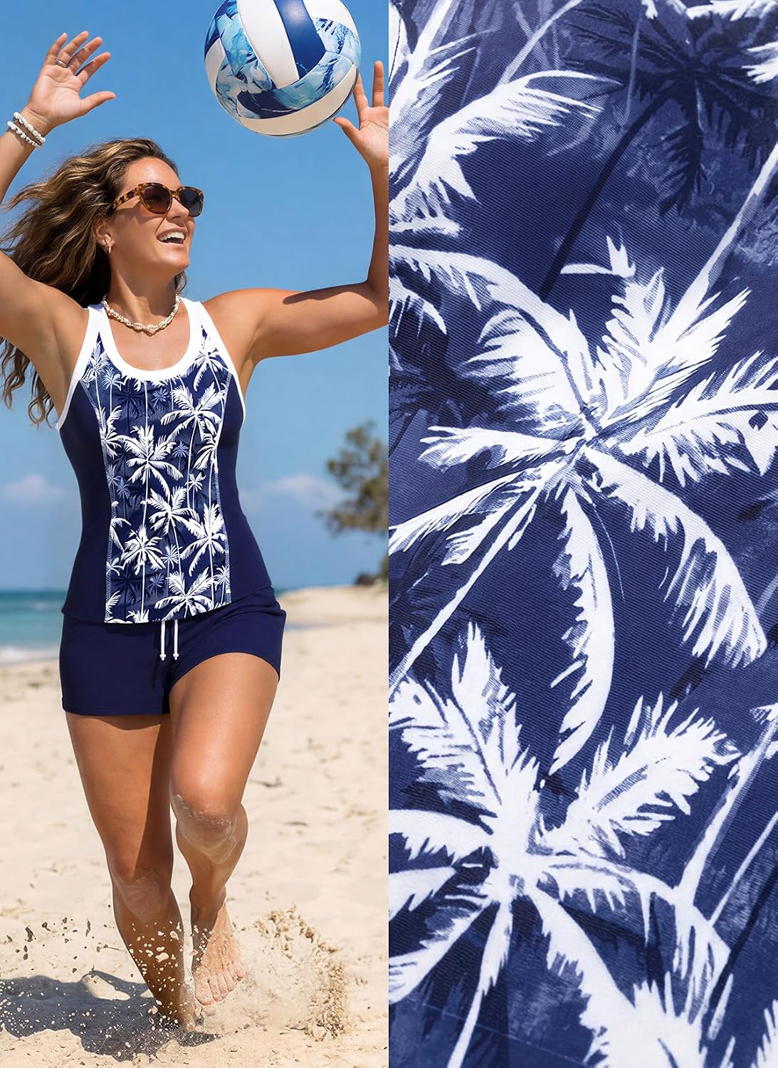 MODLILY Full Coverage Tankini with Shorts — image 7