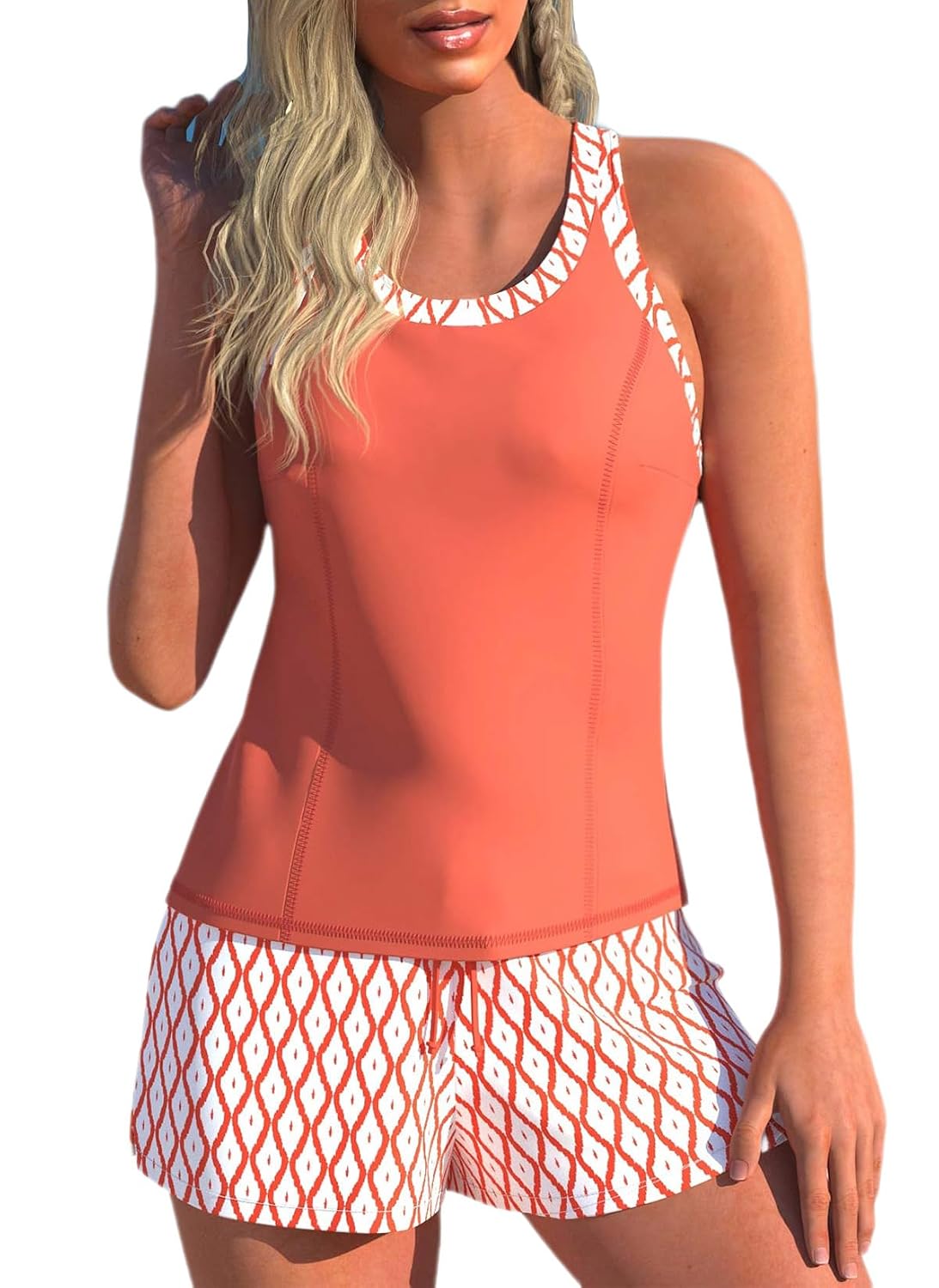 MODLILY Full Coverage Tankini with Shorts — image 8