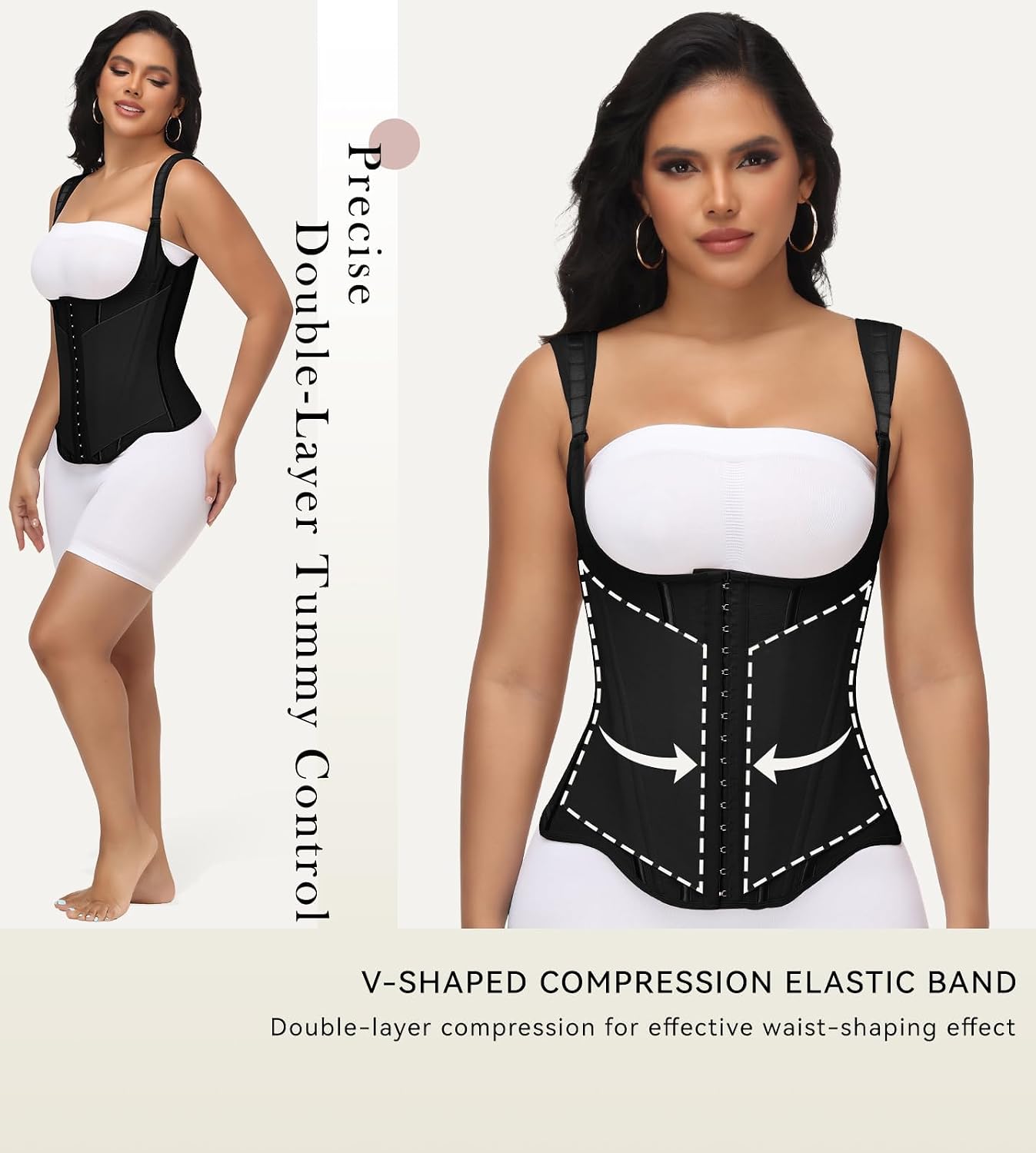 SHAPSHE Waist Trainer Vest with Steel Bones — image 3