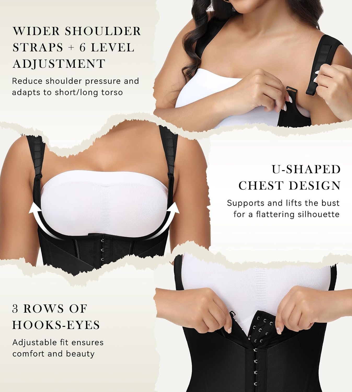 SHAPSHE Waist Trainer Vest with Steel Bones — image 5
