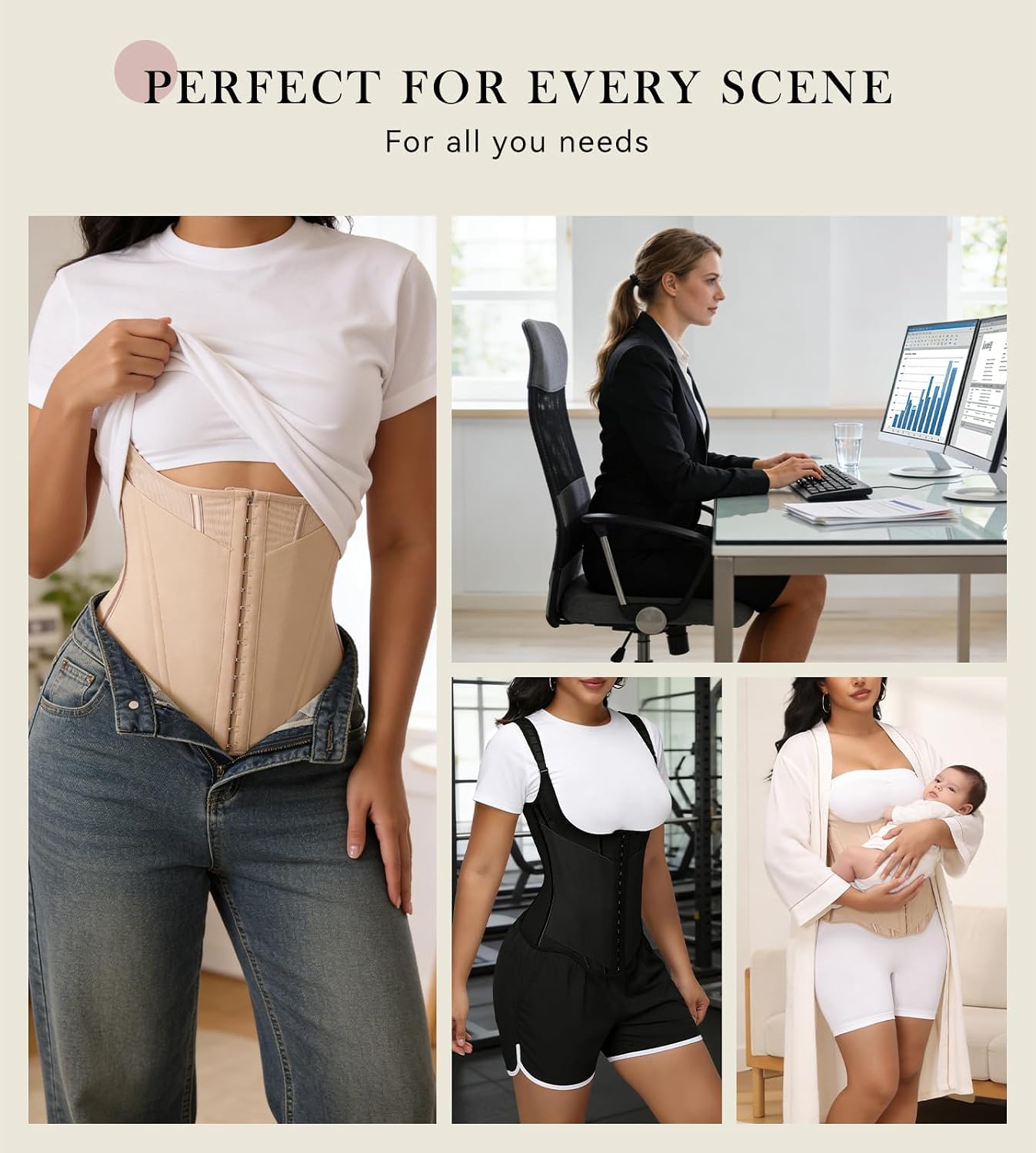 SHAPSHE Waist Trainer Vest with Steel Bones — image 8