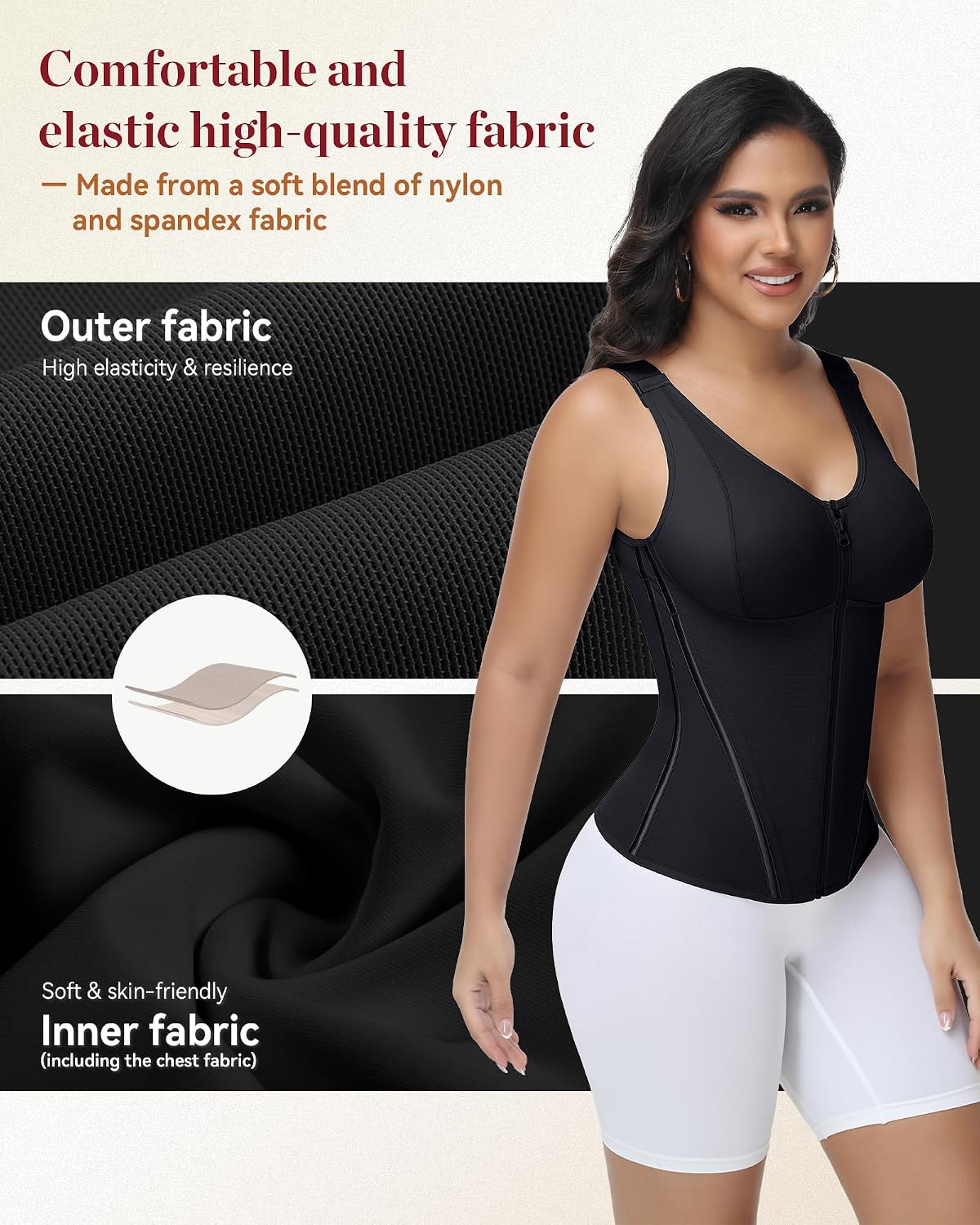 SHAPSHE Corset Waist Trainer with Bra Support — image 5