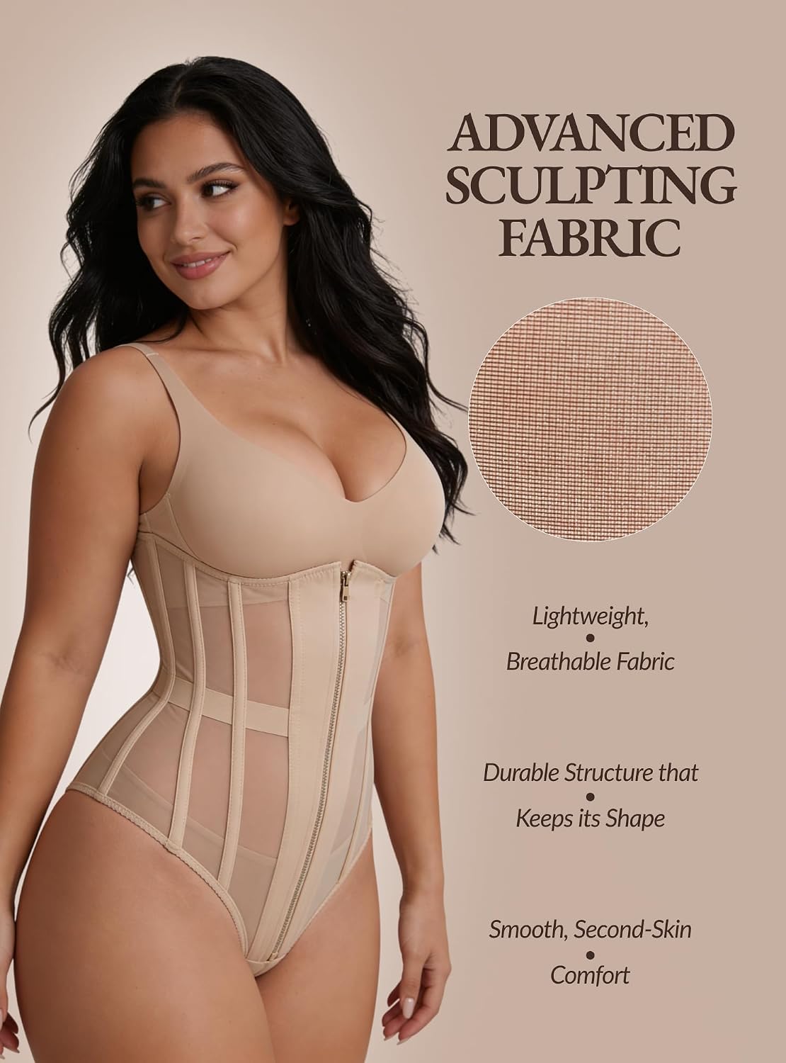 WS Waist Secrets Mesh Corset Waist Trainer — image 4