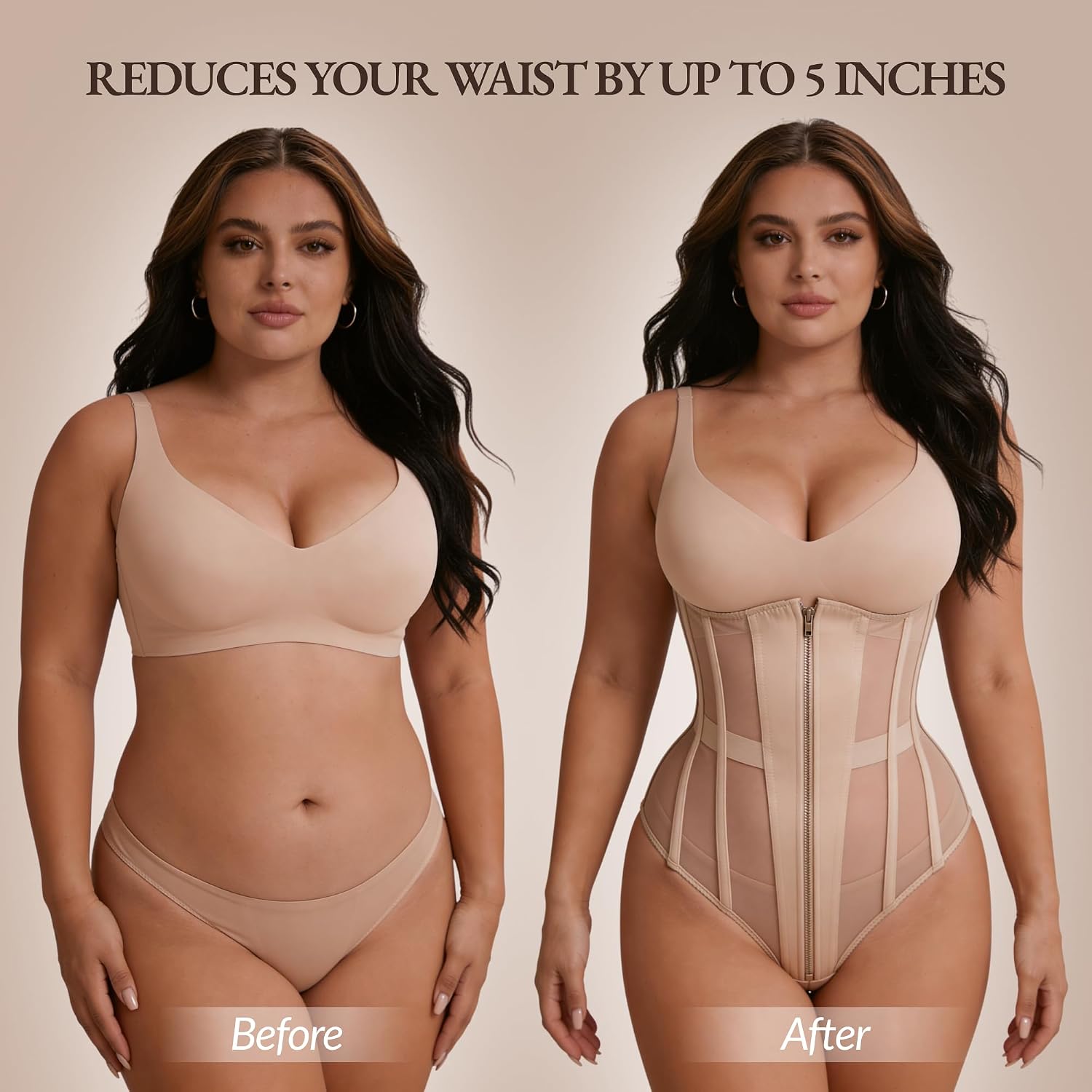 WS Waist Secrets Mesh Corset Waist Trainer — image 8