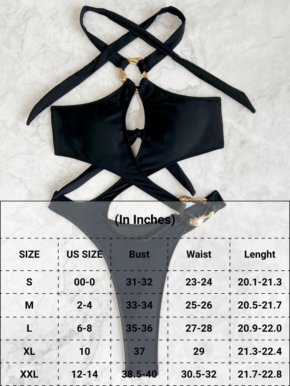 ChiaoLezhee Women's Halter Crisscross Cutout Monokini — image 5