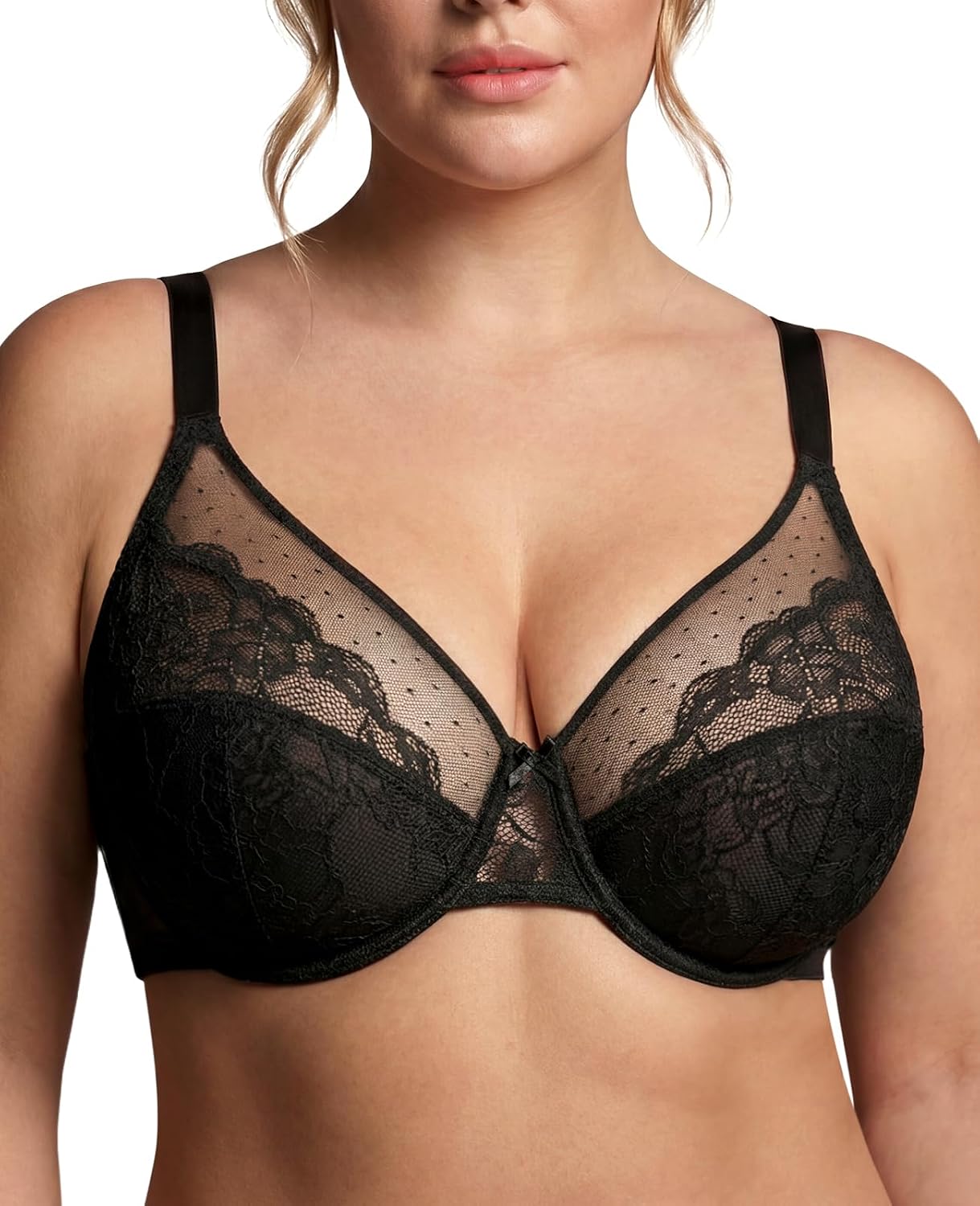 TTDREOEO Women's Full Coverage Minimizer Lace Bra
