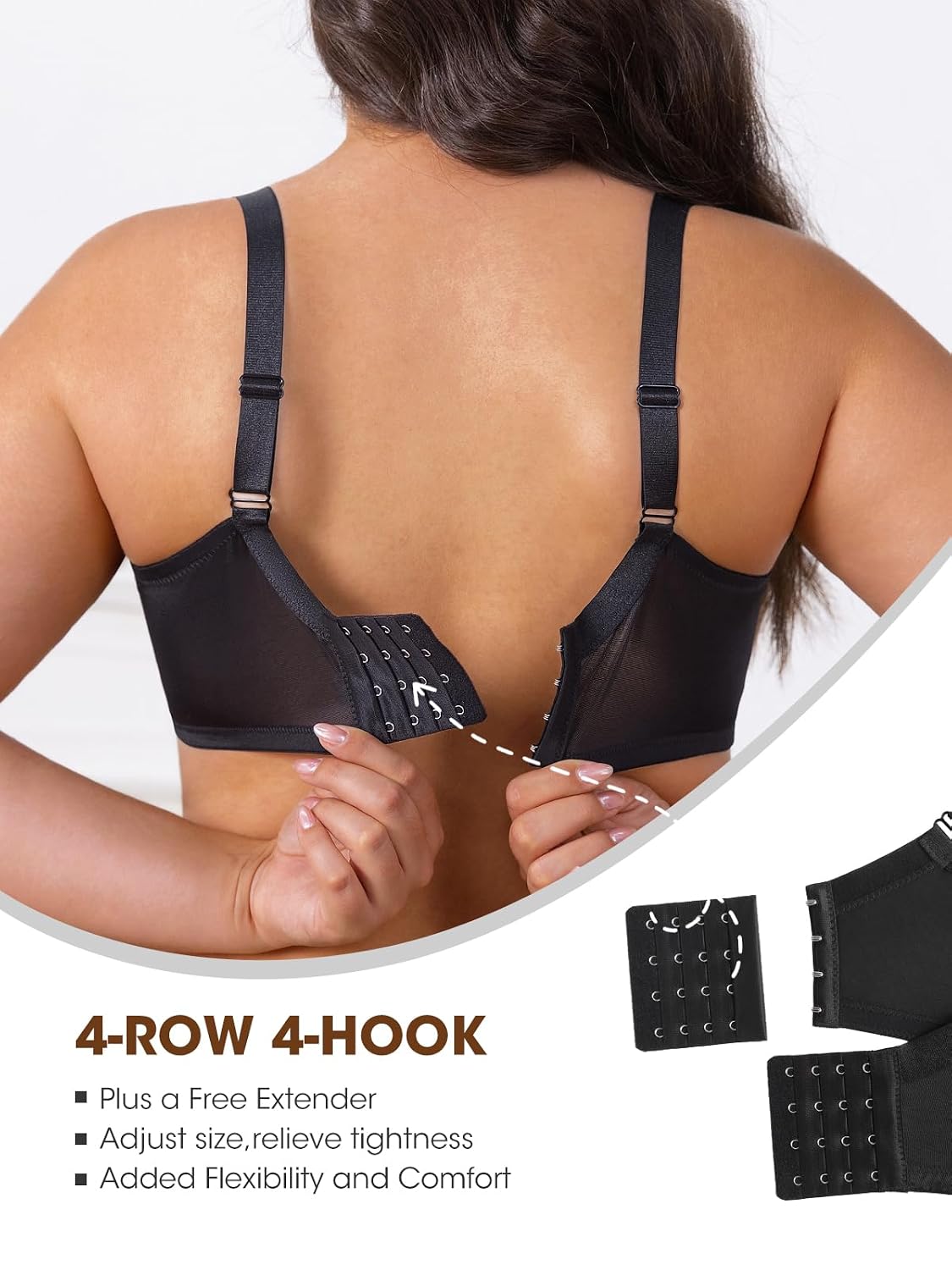 TTDREOEO Women's Full Coverage Minimizer Lace Bra — image 5
