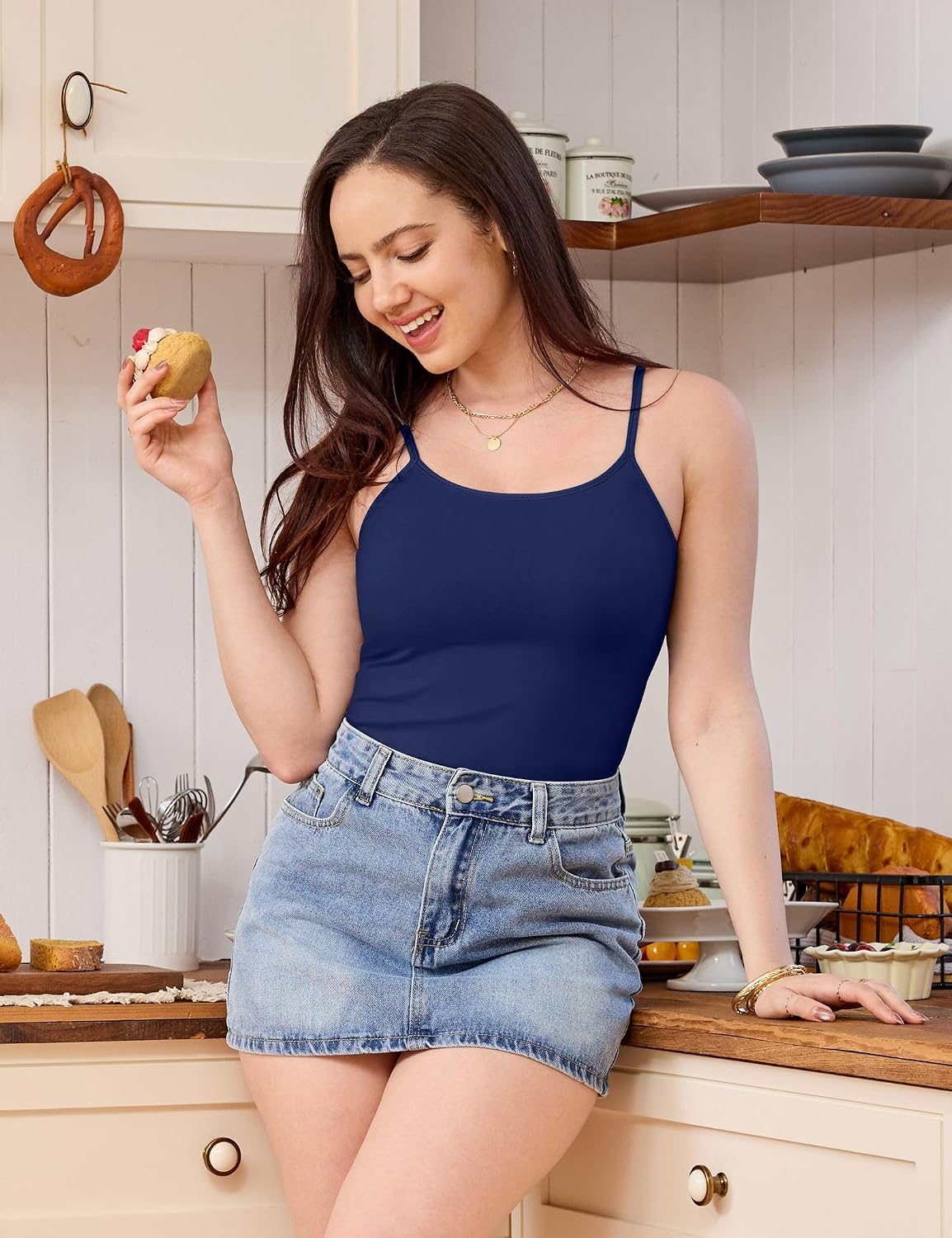 Missclub 5-Pack Cotton Shelf Bra Camisole — image 2