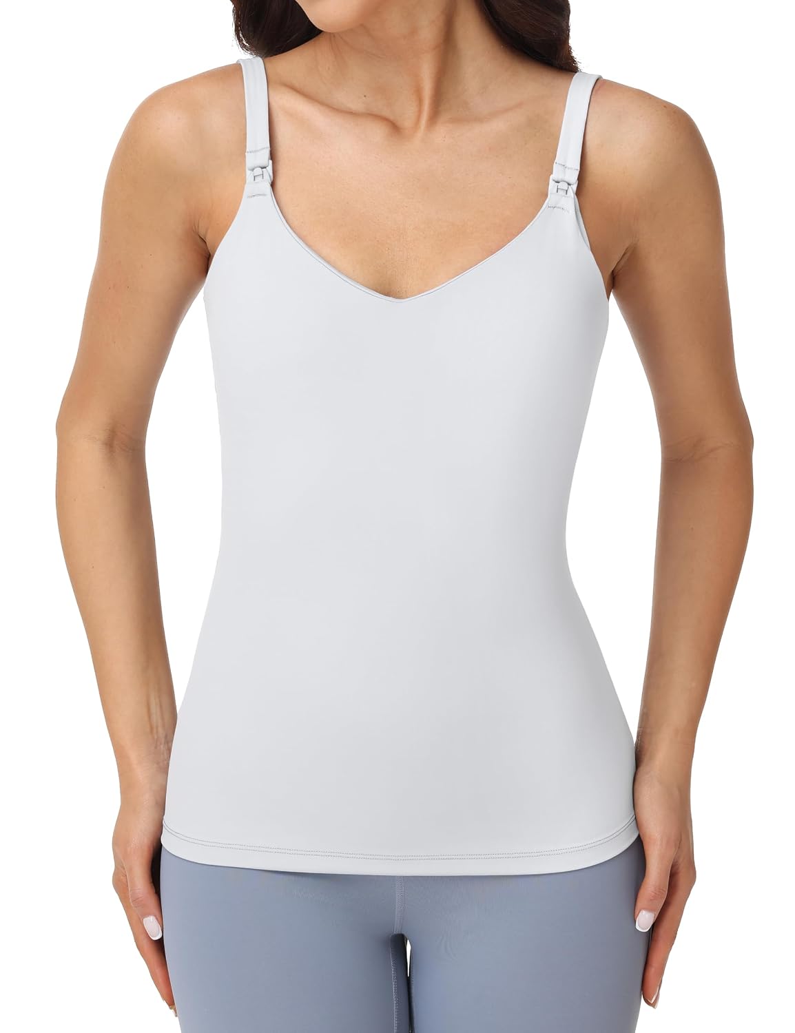 Foucome Nursing Tank Top with Built-in Bra — image 3