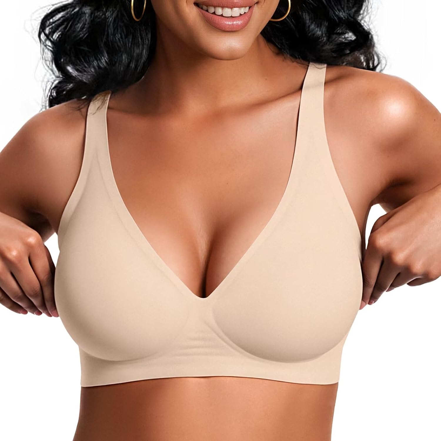 Vertvie Seamless Wireless Jelly Push Up Bra