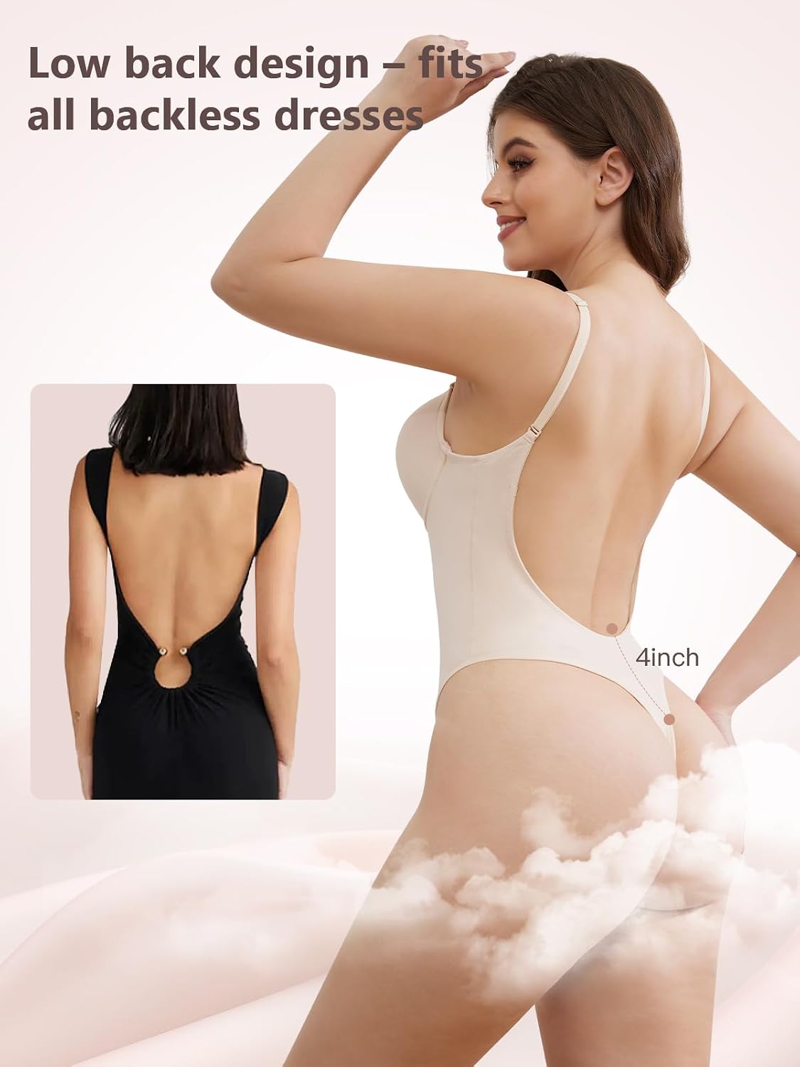Slimers Plunge Backless Shapewear for Women — image 2