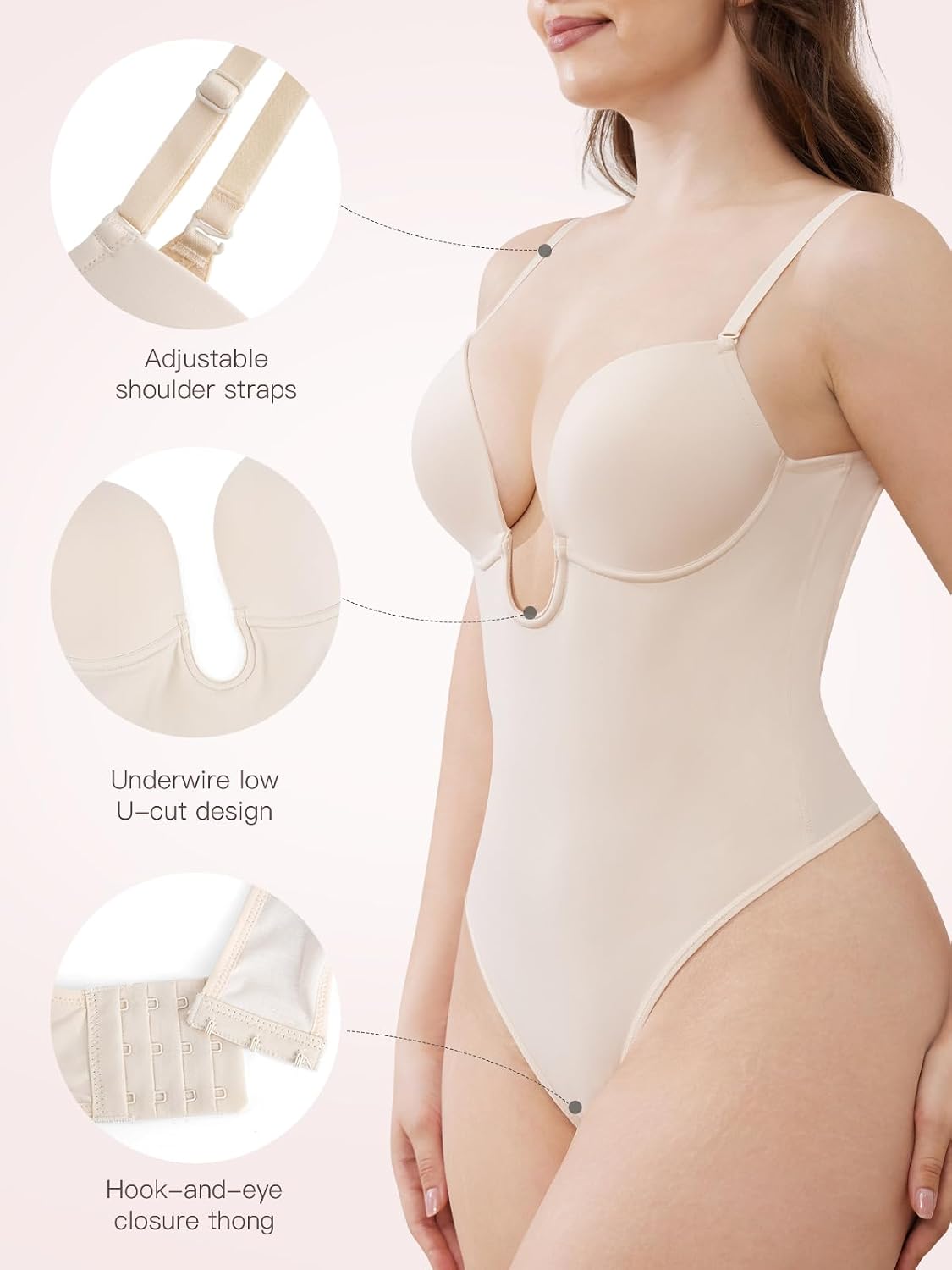 Slimers Plunge Backless Shapewear for Women — image 4