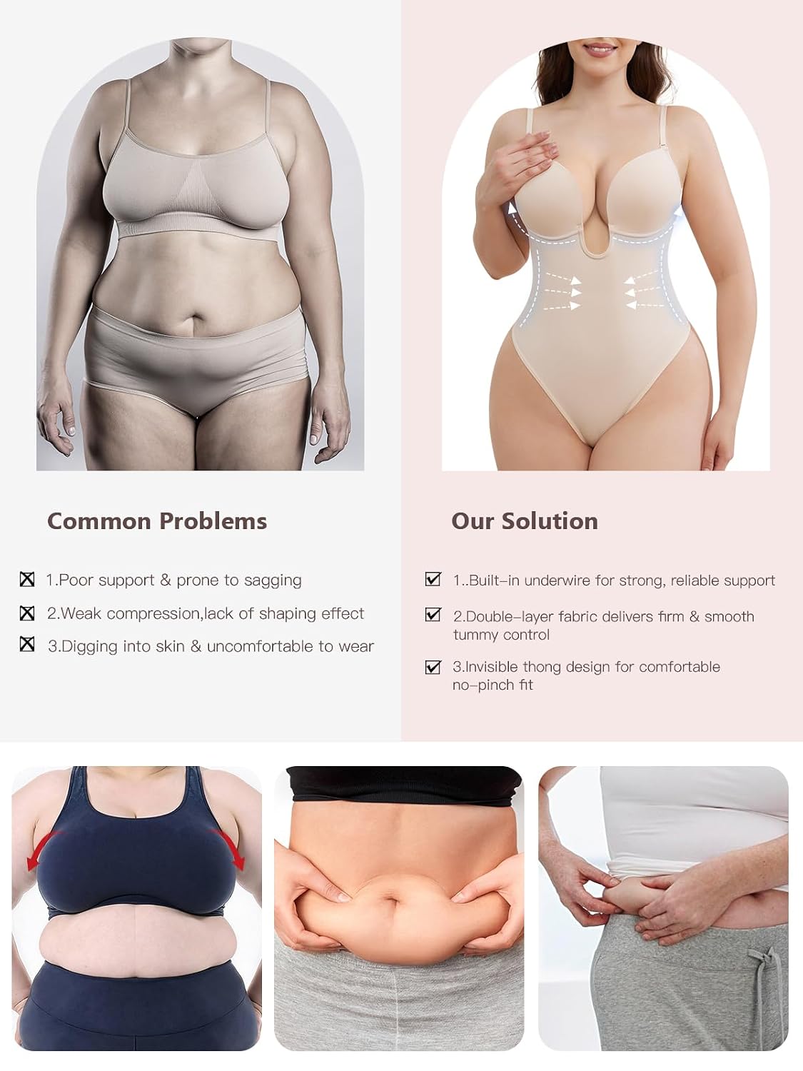 Slimers Plunge Backless Shapewear for Women — image 5
