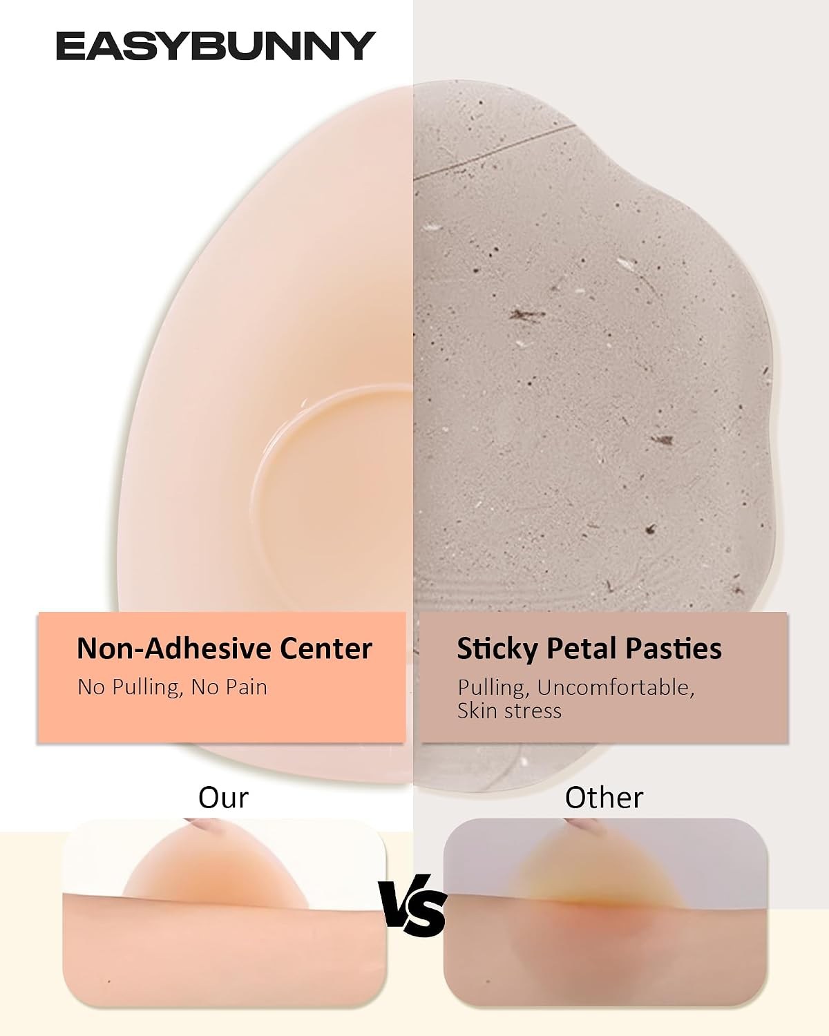 Easybunny Invisible Reusable Triangle Nipple Covers — image 3