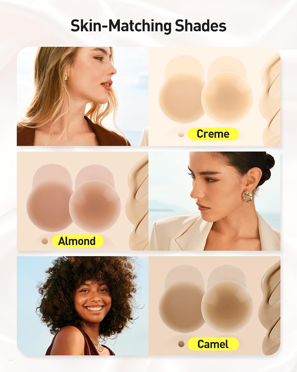 Niidor Reusable Silicone Nipple Covers with Lift — image 6