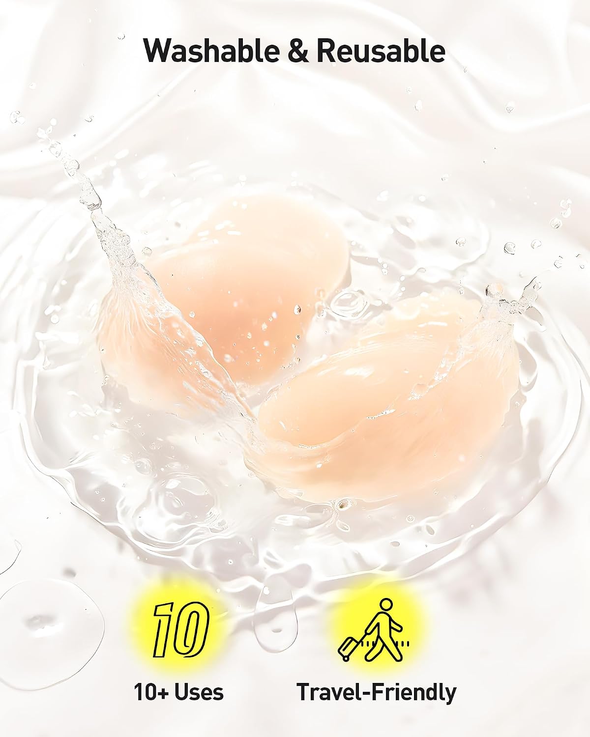 Niidor Reusable Silicone Nipple Covers with Lift — image 7