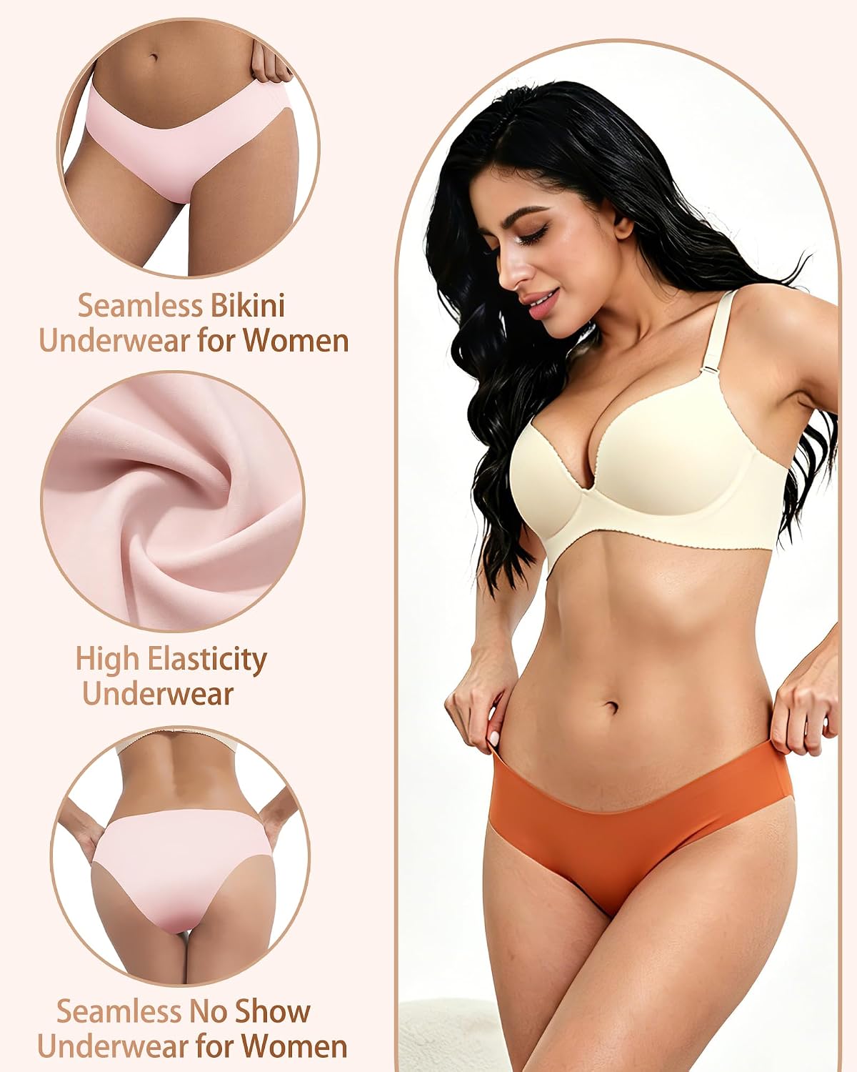 Gleedeal Seamless Bikini Panties 6-Pack — image 3