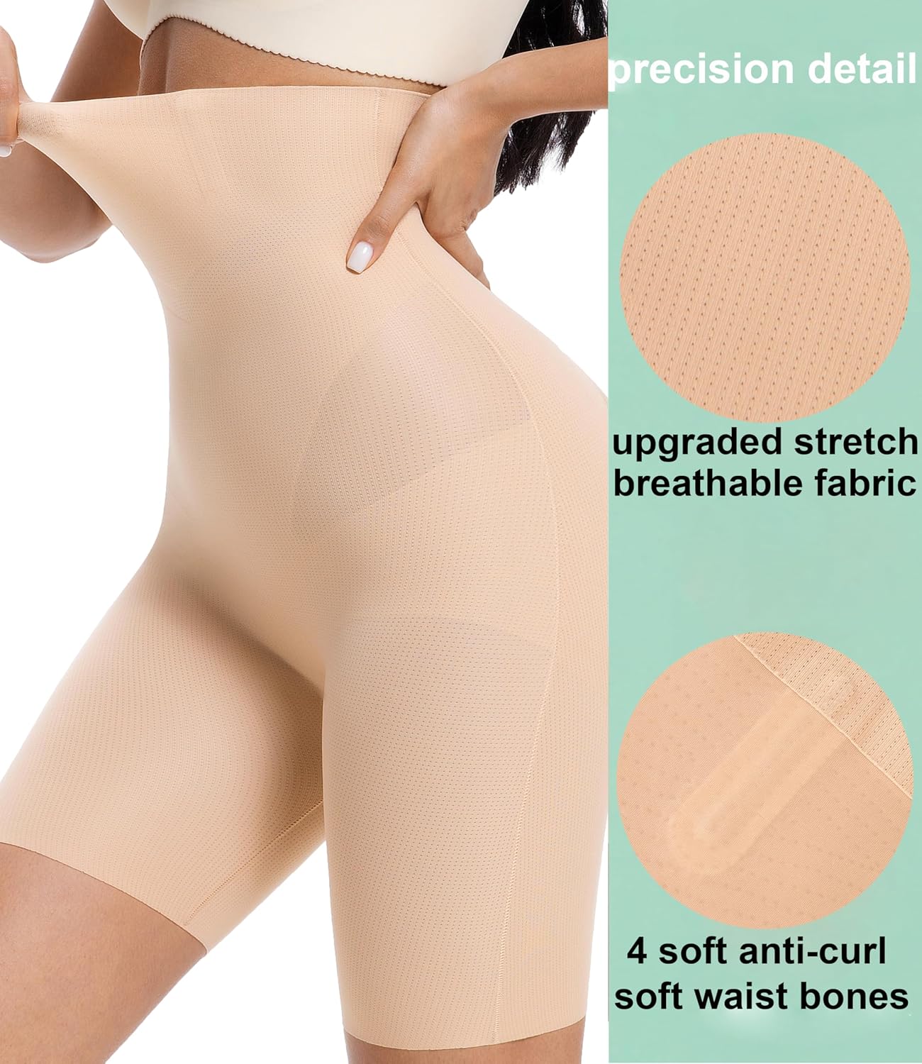 PRETTYWELL High Waisted Butt Lifting Shapewear Shorts — image 2