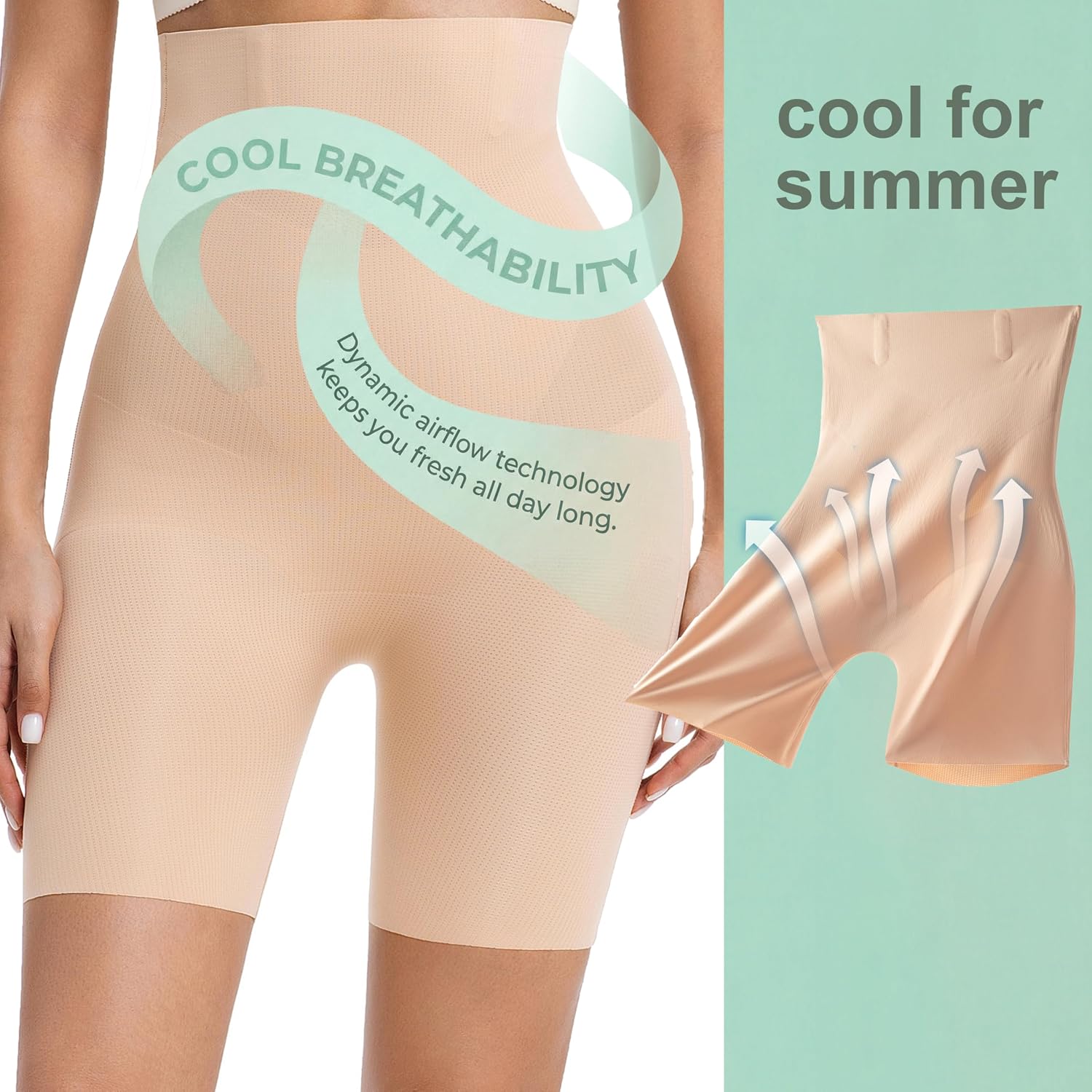 PRETTYWELL High Waisted Butt Lifting Shapewear Shorts — image 4