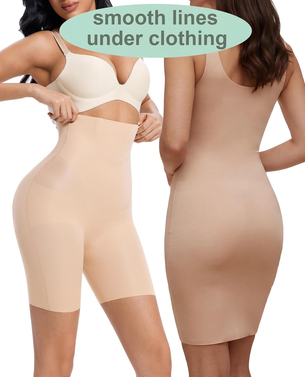 PRETTYWELL High Waisted Butt Lifting Shapewear Shorts — image 5