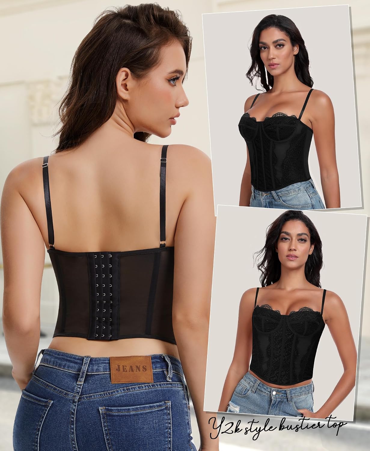 Werena Lace Bustier Corset Top for Women — image 3