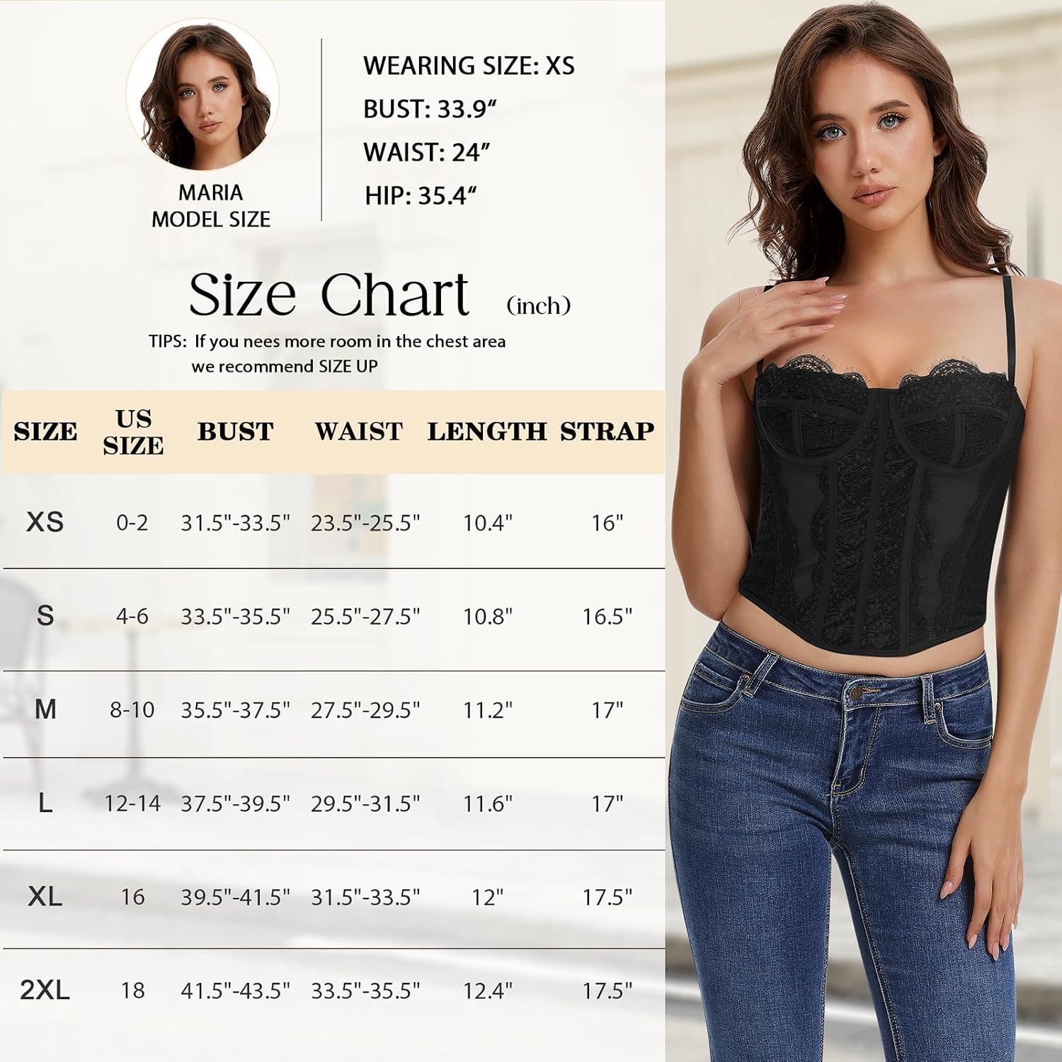 Werena Lace Bustier Corset Top for Women — image 7