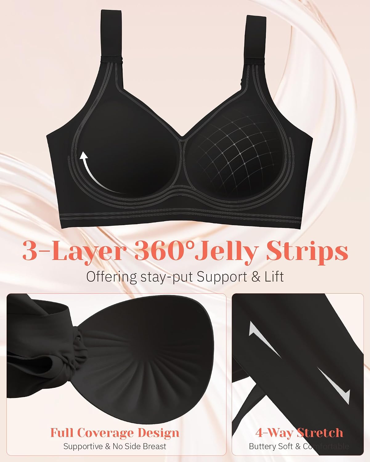Gailife No Underwire Minimizer Bra for Women — image 6