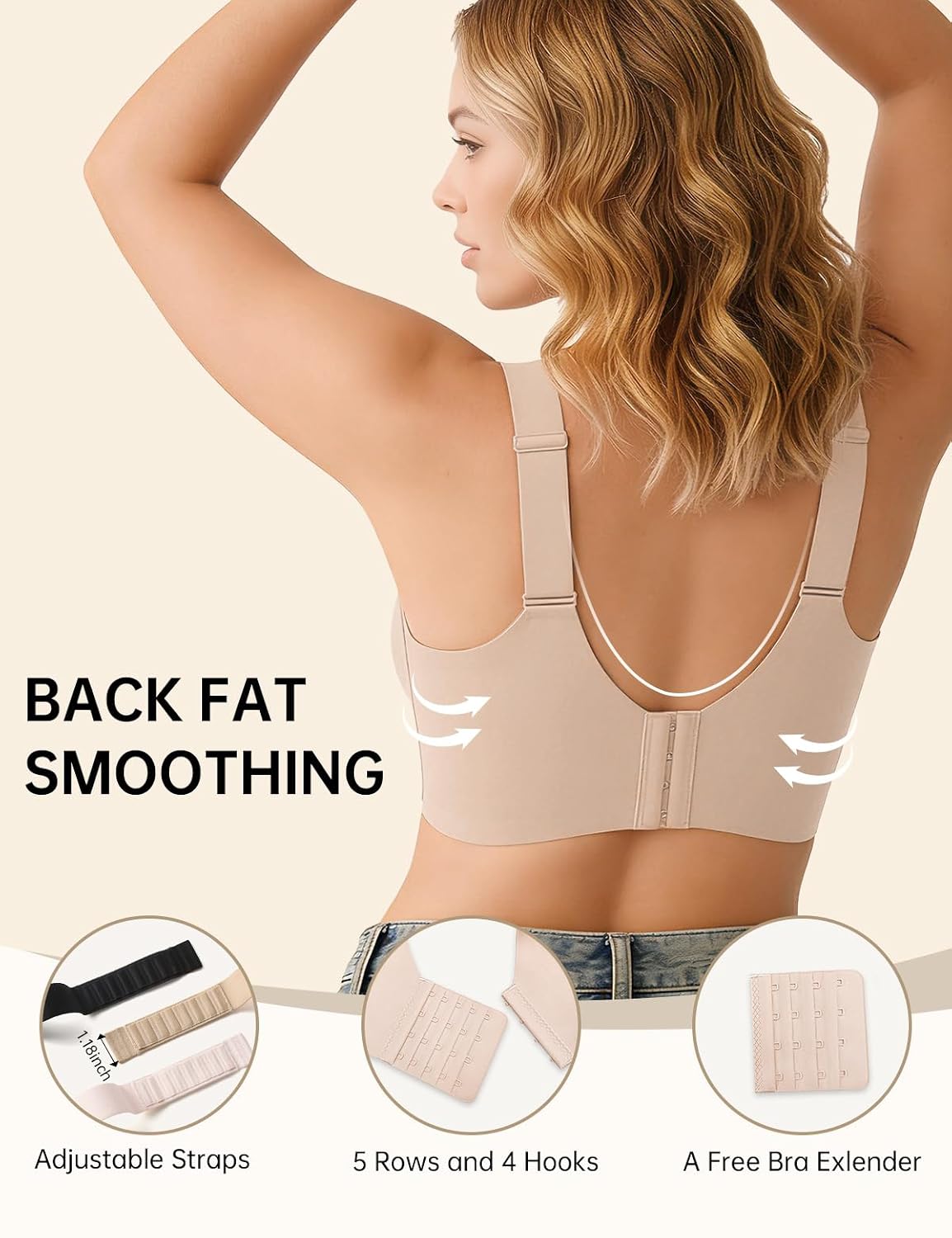 REALWILL Wireless Minimizer Bra for Women — image 4